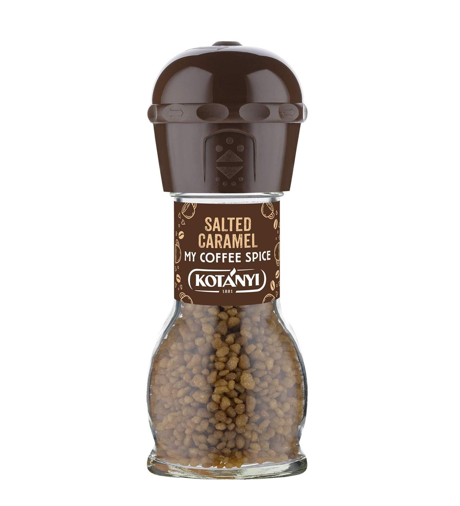 Kotanyi Salted Caramel Coffee Topping - Fine Caramel Flavor 4 x 65g Pack | International Shipping Available - Buy Online on GoSupps.com
