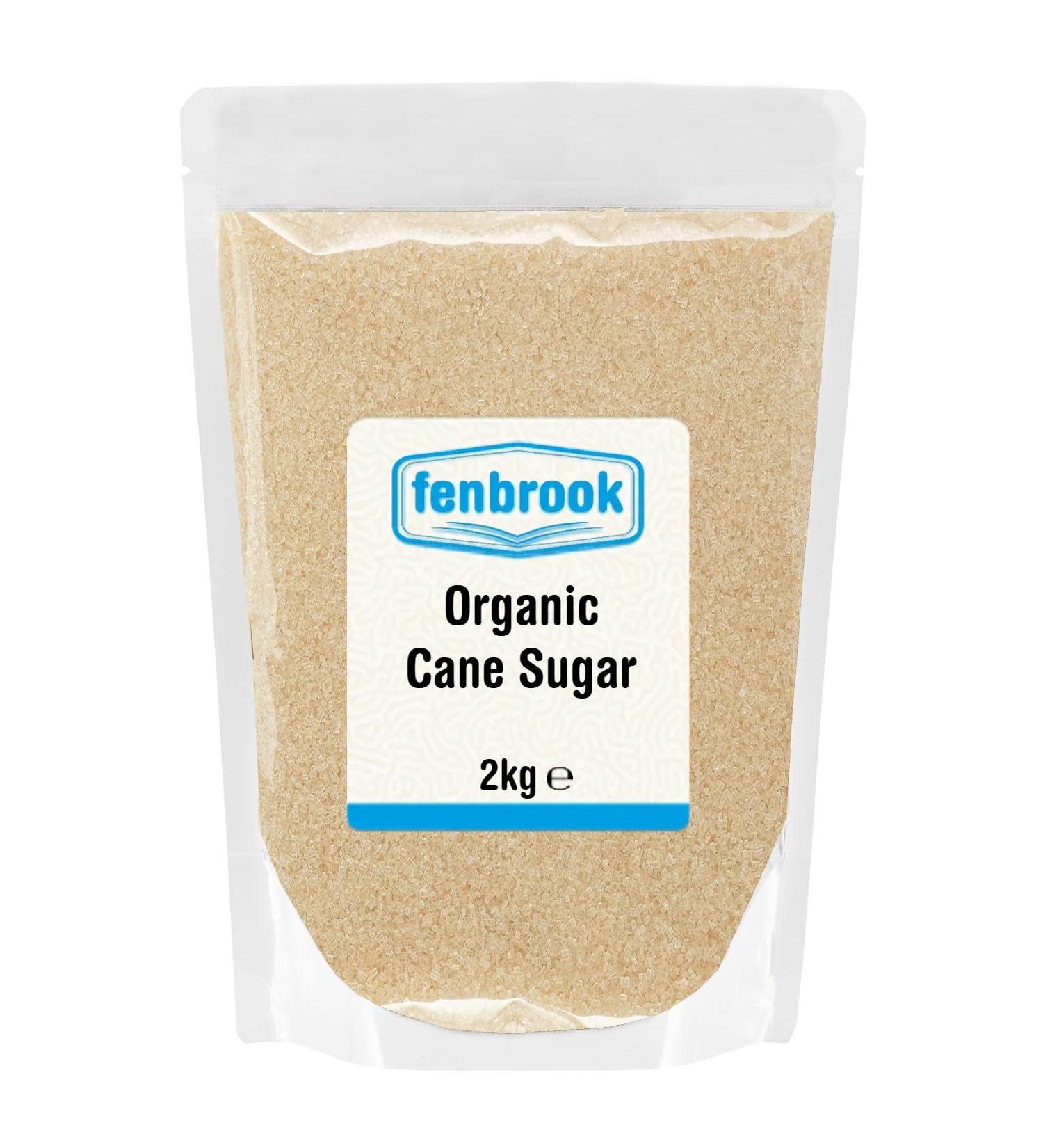 2kg Organic Cane Sugar | Certified by Fenbrook Organic - Buy Online on GoSupps.com