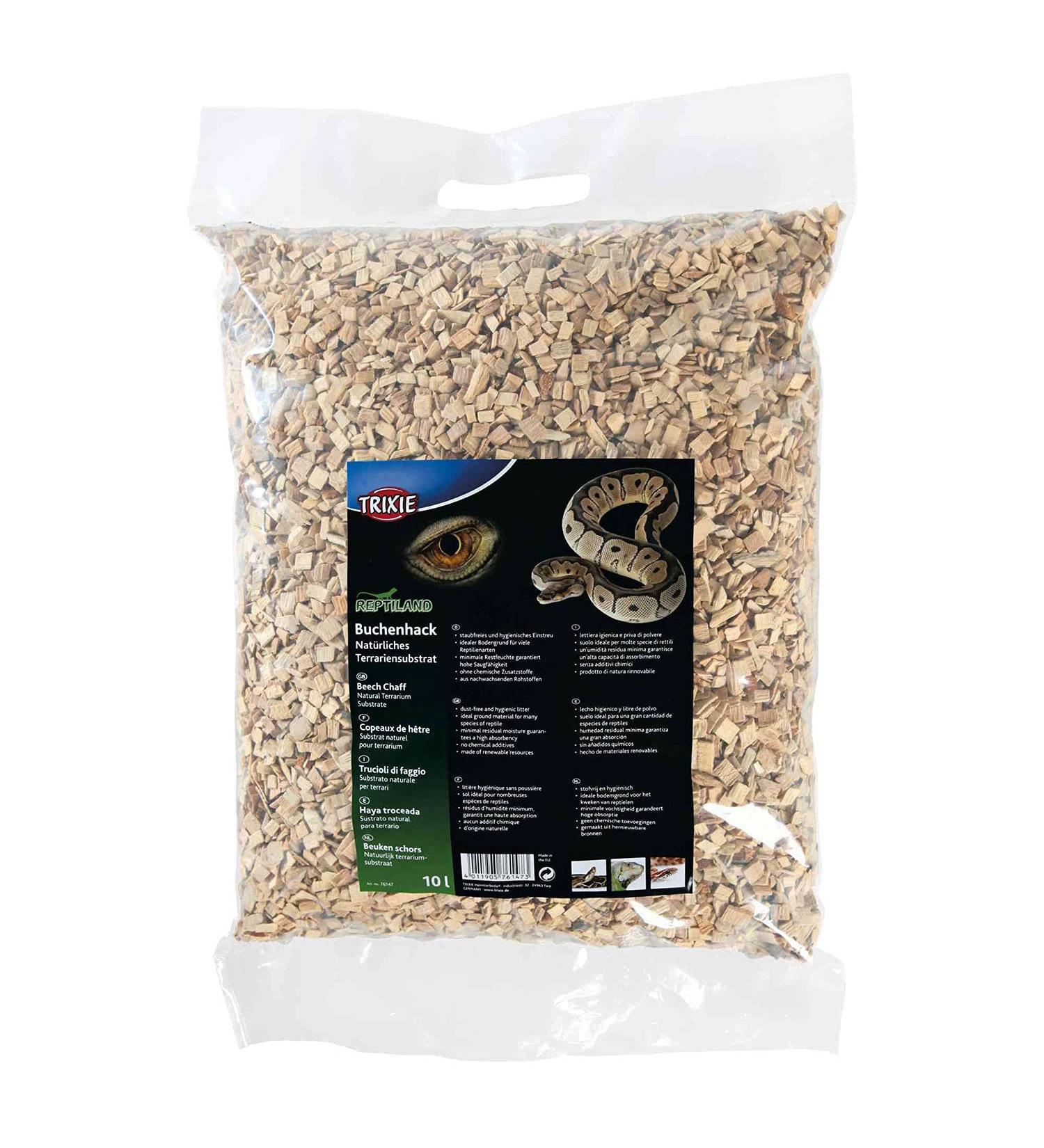 Buy Trixie 76147 Beech Wood Chippings - Natural Terrarium Substrate 10L | Ideal for Reptiles & Small Animals - Buy Online on GoSupps.com