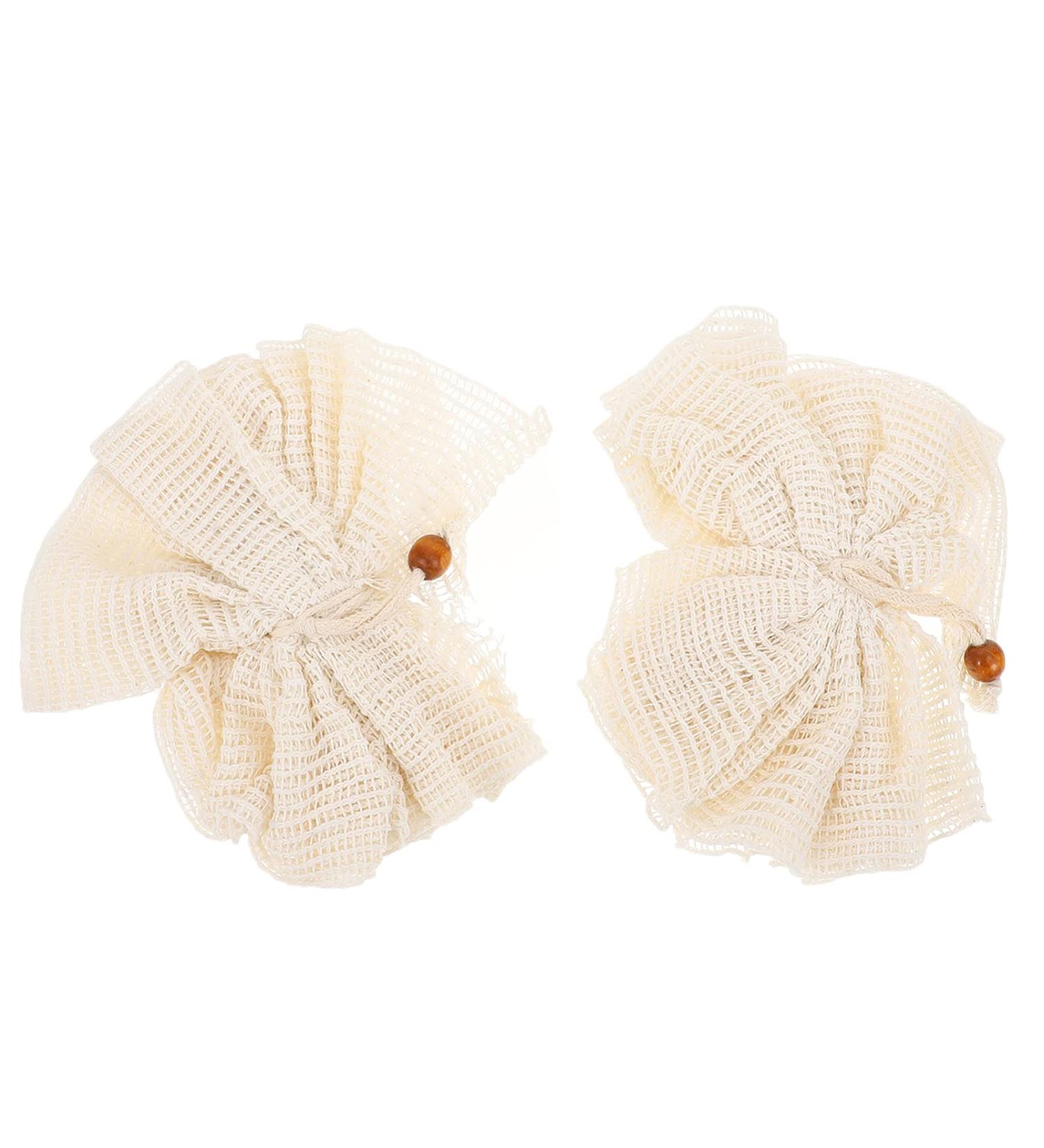 Buy 2 Pack Soft Bath Sponge Gloves | Reusable Mesh Loofahs & Body Scrubber | Exfoliating Shower Essentials | Ideal Christmas Gift (Beige - Buy Online on GoSupps.com