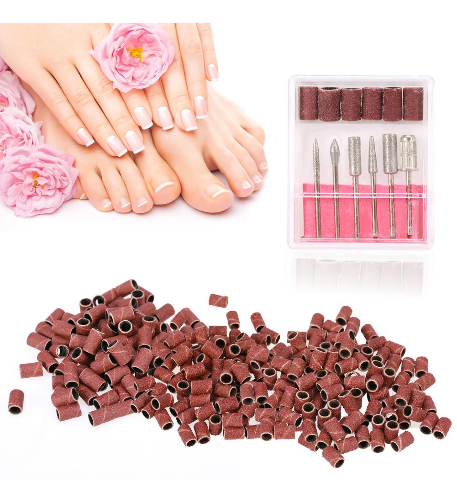 300 Drum Sander Set - Complete Kit with 6 Grinding Heads & Tapes for Nail Polishing & Detailed Grinding | International Shipping Available - Buy Online on GoSupps.com