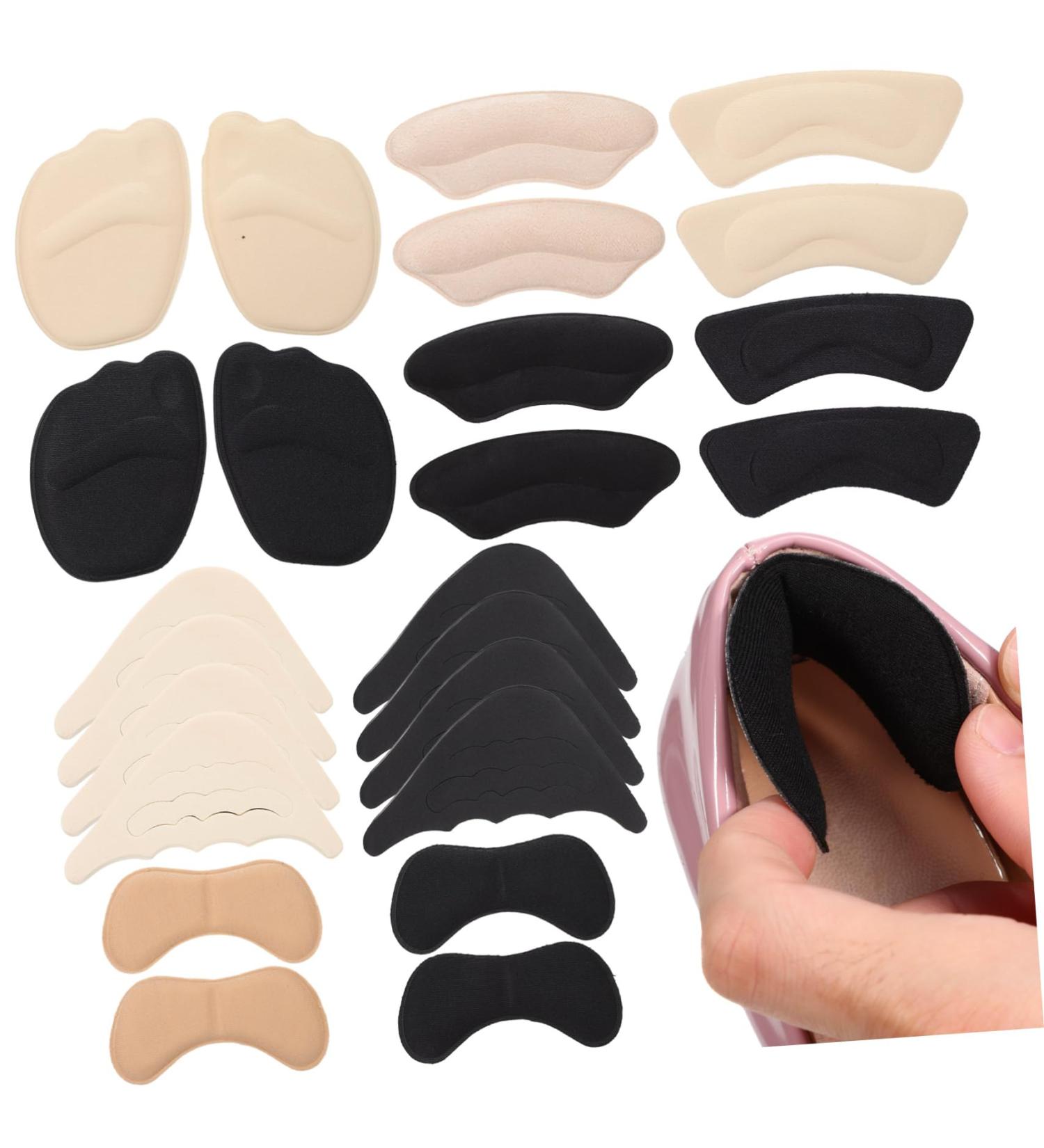 12 Pairs Breathable Foam Shoe Inserts - Anti-Slip Heel Liners & Cushions for Women's High Heels | Comfort & Support - Buy Online on GoSupps.com