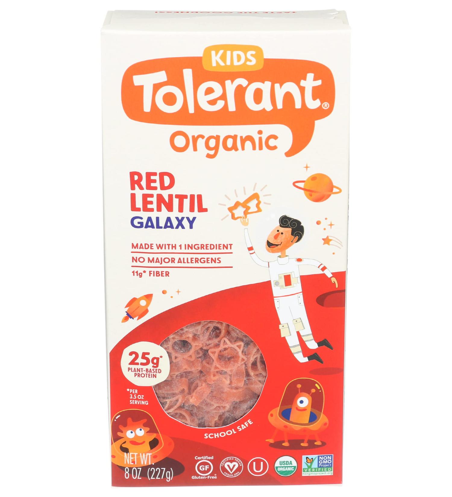 Tolerant Foods Organic Galaxy Red Lentils 8 OZ - Buy Now for Nutritious Meals - Buy Online on GoSupps.com