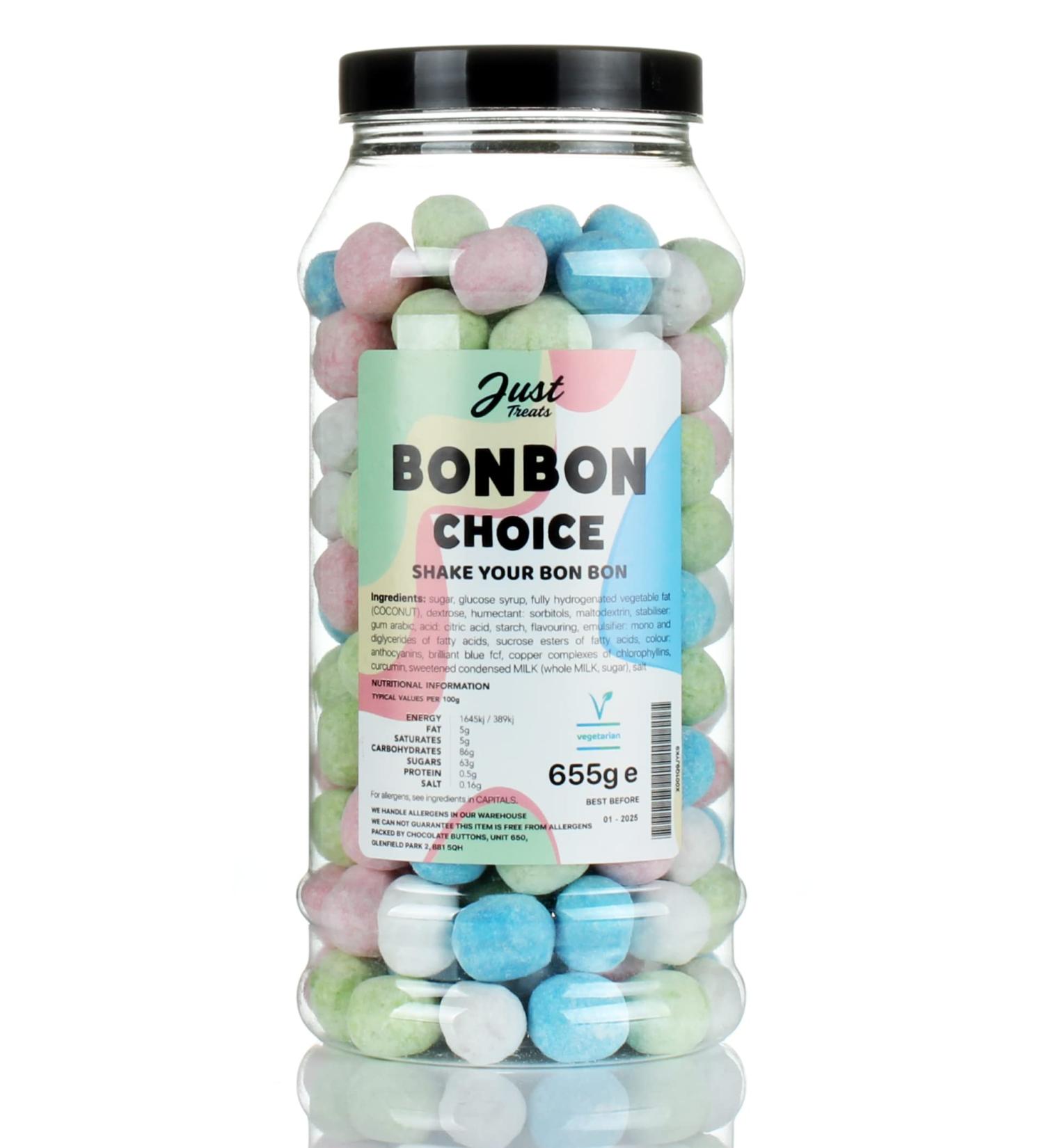 Bonbon Choice Gift Jar by Just Treats Sweet Shop Collection