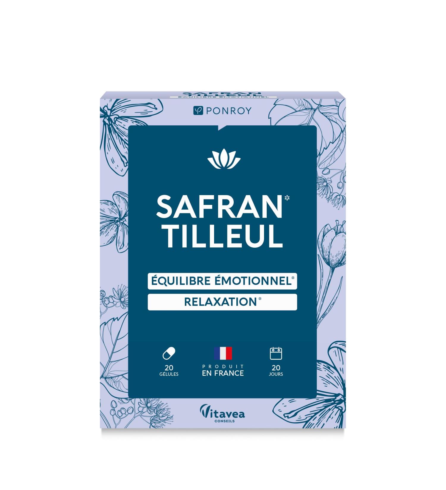 Yves Ponroy Bo te de 20 Comprim s Safran Tilleul - Buy Online on GoSupps.com