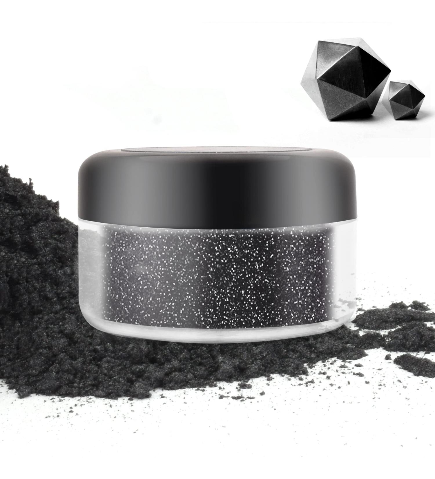 Buy 10g Edible Black Glitter Dust - Metallic Food Coloring Powder for Cakes Sweets & Drinks | International Shipping - Buy Online on GoSupps.com