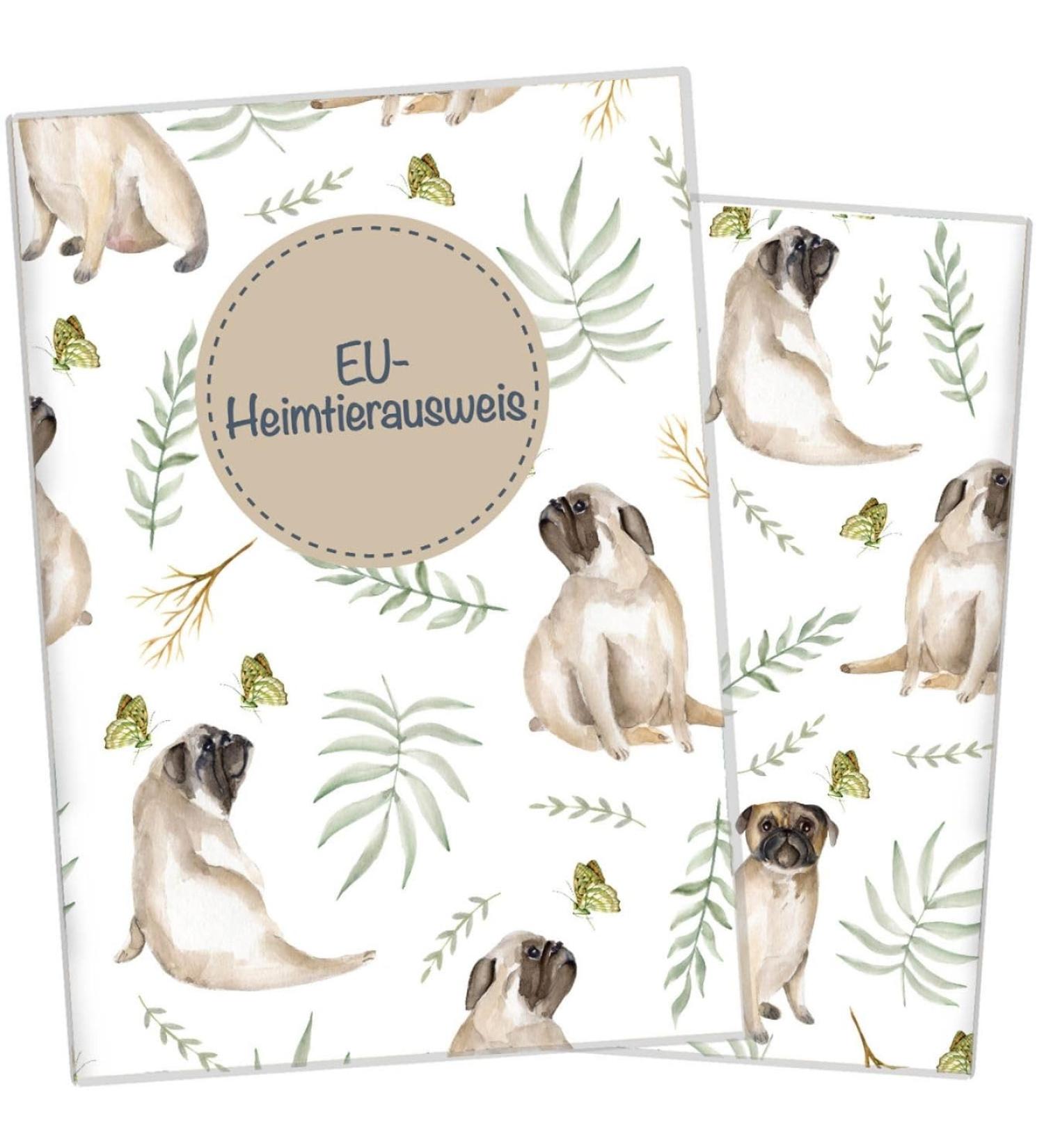Wilhelm Fell Case for EU Pet ID Card - Personalized Cotton Cover for Dogs | Ideal Gift for Pet Owners - Buy Online on GoSupps.com