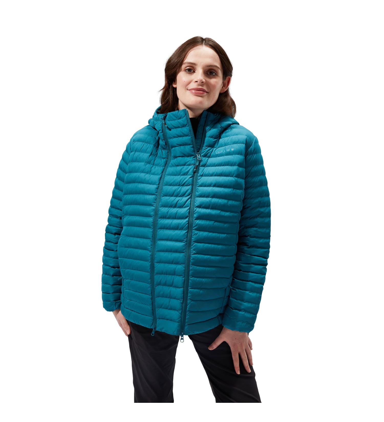 Berghaus Women's Nula Maternity 2in1 Hooded Jacket Size 14 - Deep Ocean - Buy Online on GoSupps.com