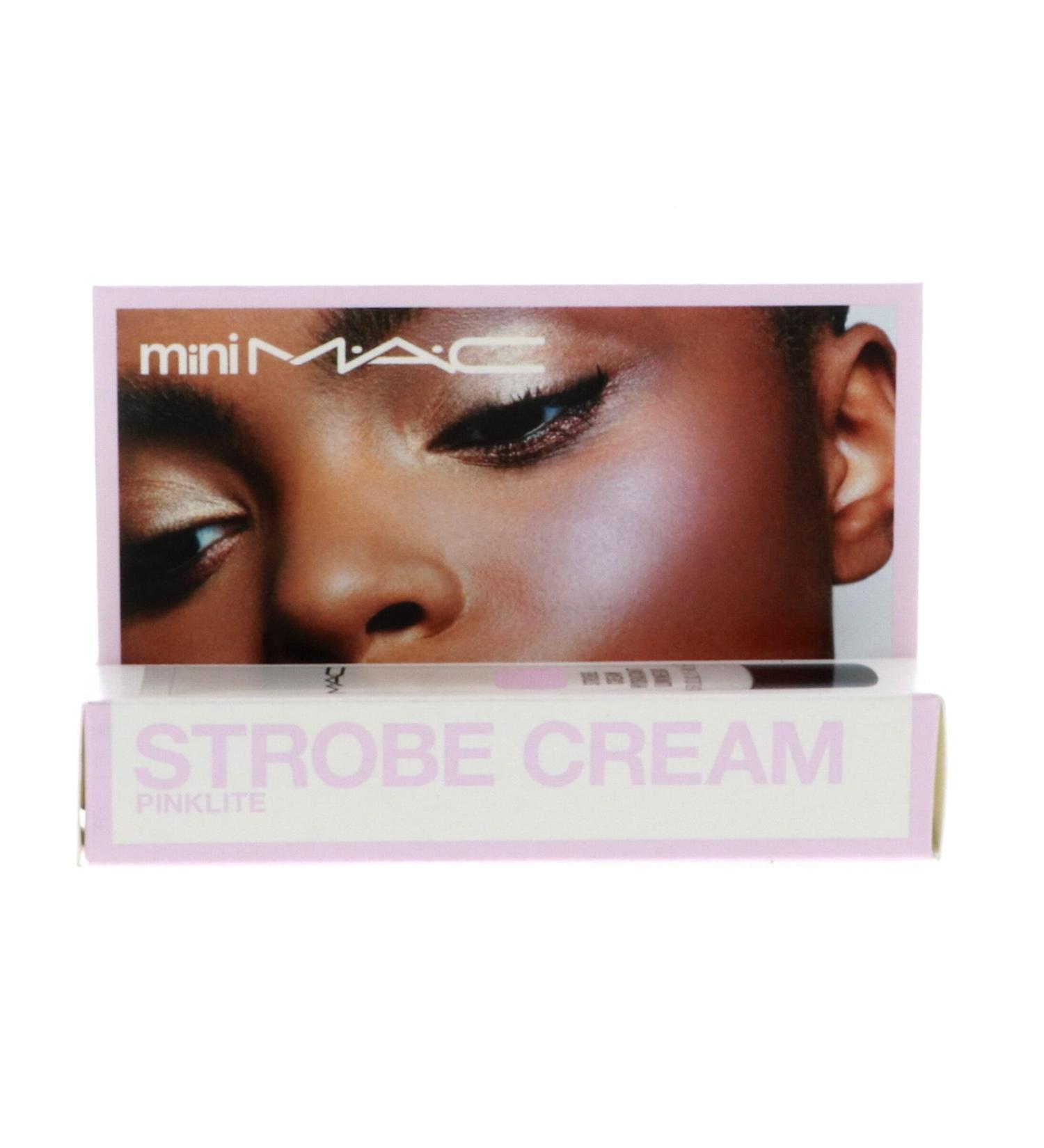 M.A.C Mini Strobe Cream Pinklite 0.5 oz | Hydrating Primer & Highlighter for All Skin Types - International Shipping Available - Buy Online on GoSupps.com