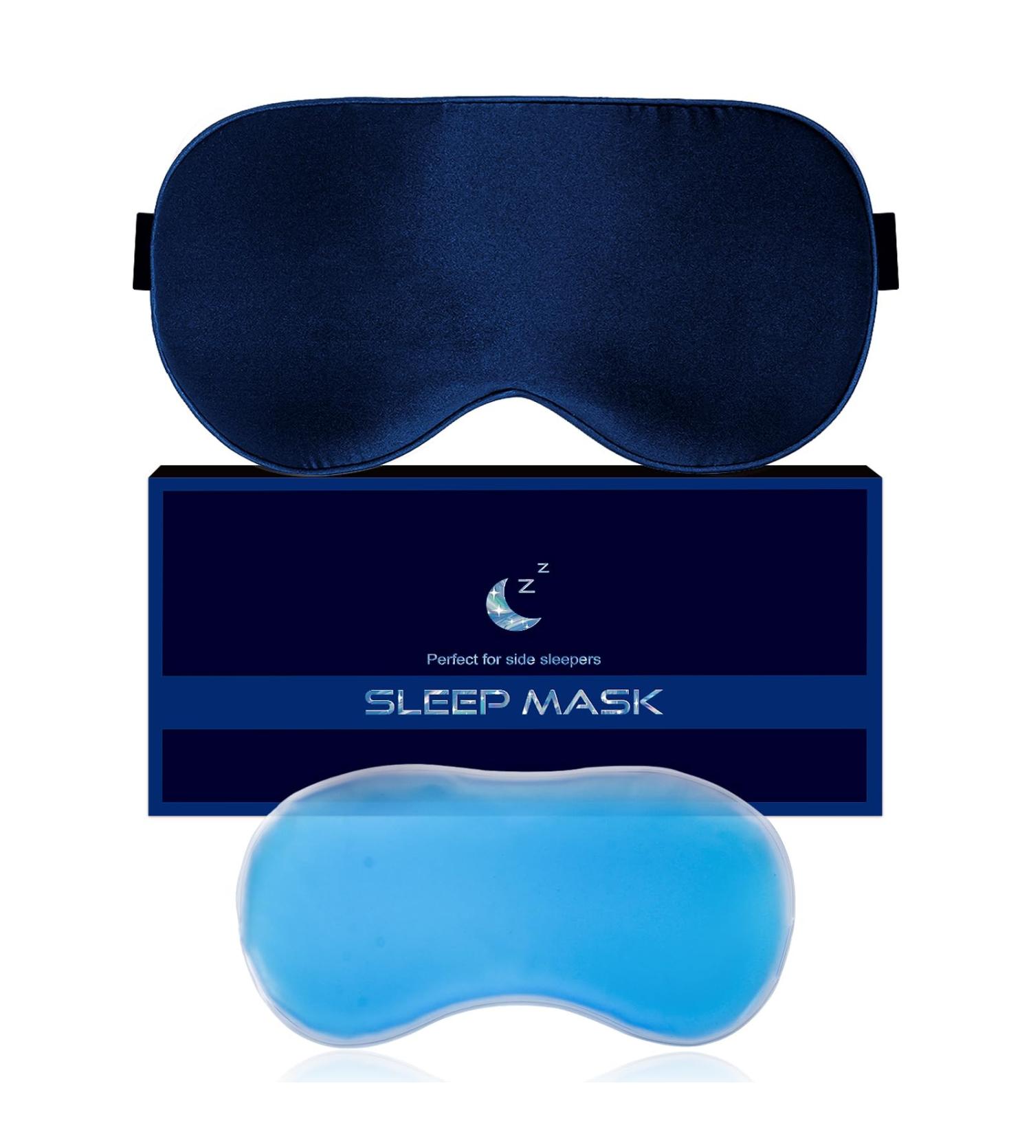 Cooling Eye Mask for Puffy Eyes Reusable Gel Eye Mask Silk Ice Eye Mask to Soothe Swollen Eyes and Dark Circles Relieve Headaches and Sinus Pain with Cold Eye Mask and Eye Gel Mask Therapy(Blue) - Buy Online on GoSupps.com