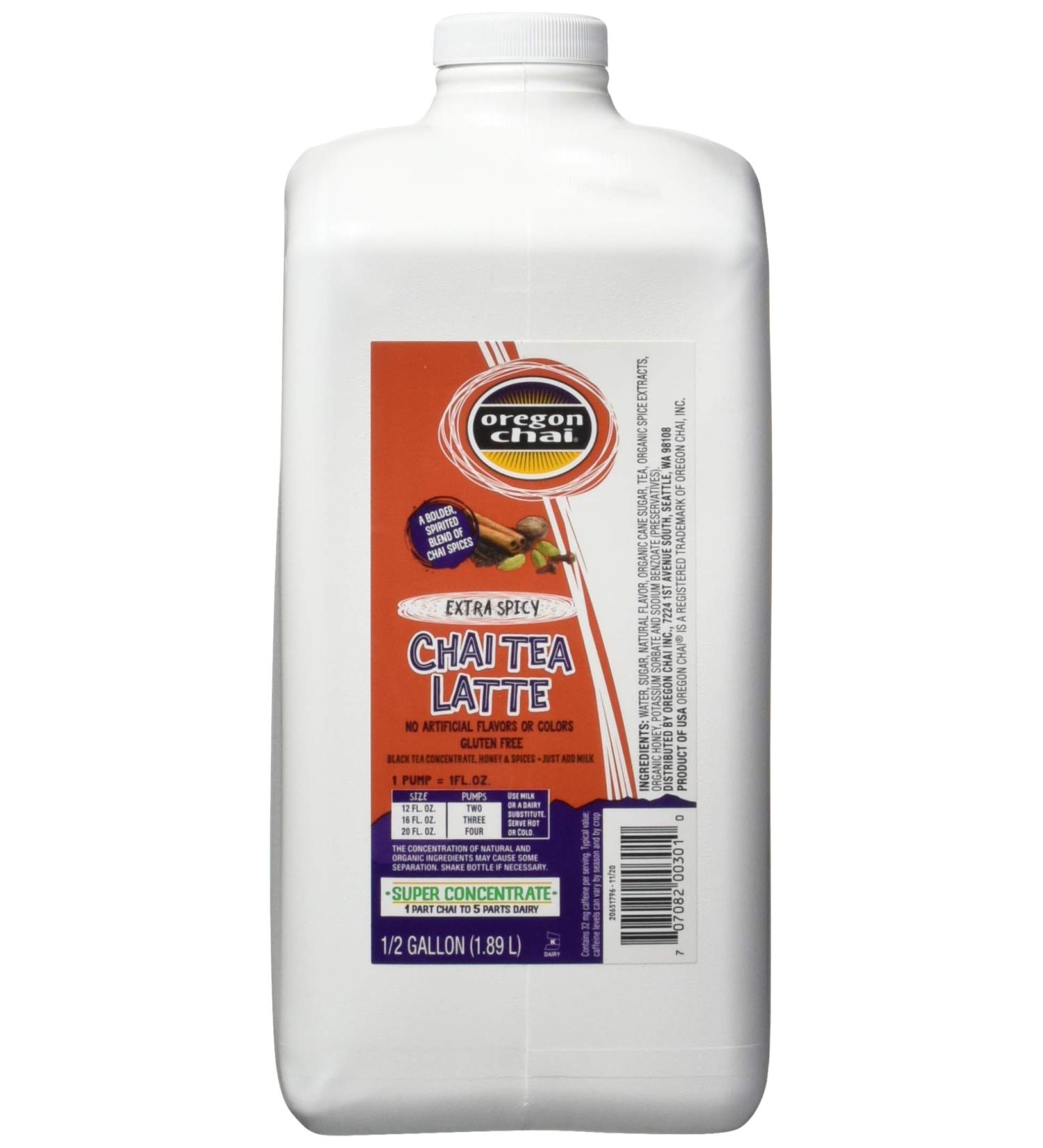 Oregon Chai Extra Spicy Original Chai Tea Latte Concentrate 64oz - Pack of 1 - Buy Online on GoSupps.com
