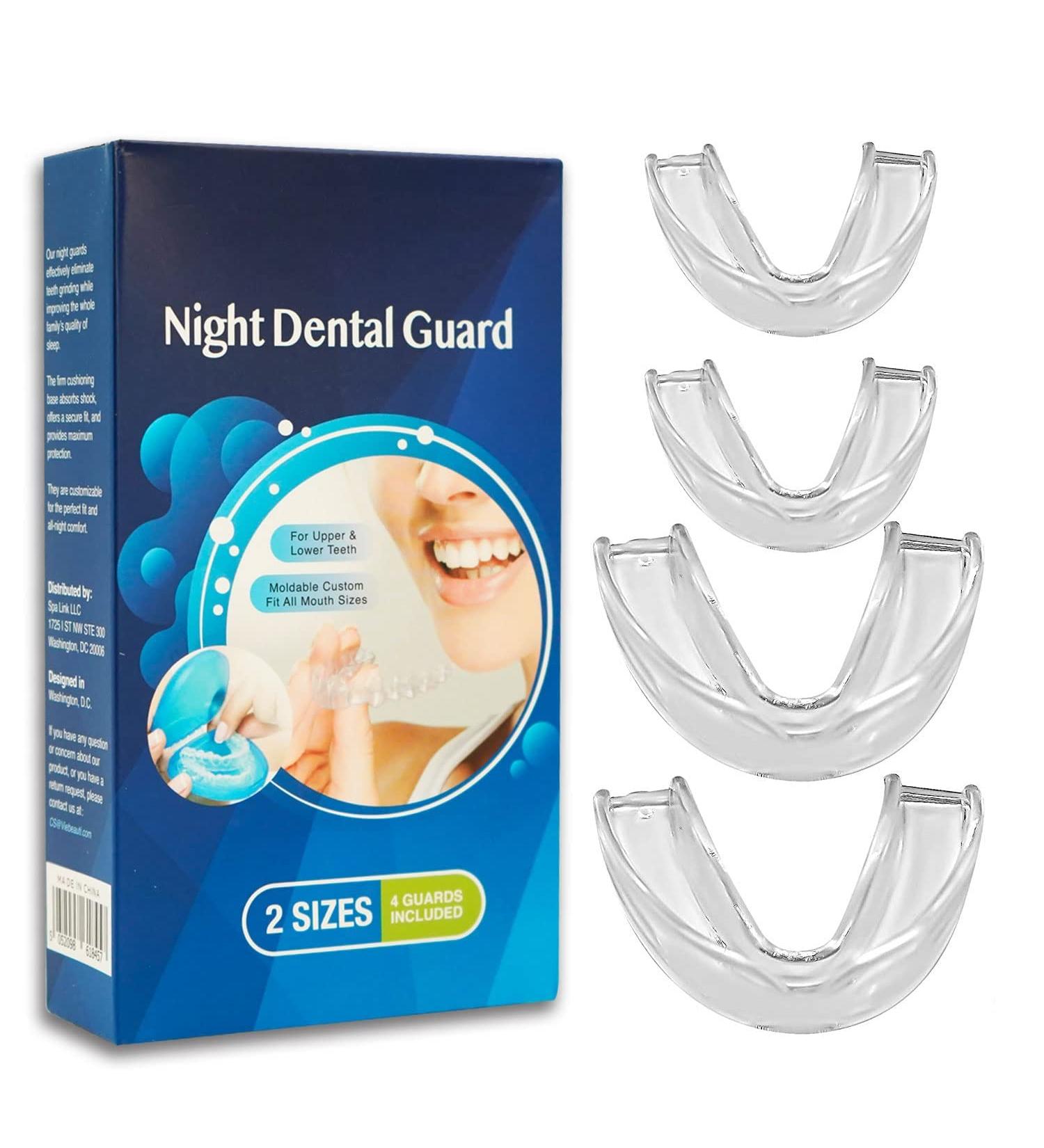 Ultimate Mouth Protection for Grinding Teeth - Eliminate Bruxism & Improve Sleep Quality | 4 Custom Fit Mouthpieces 2 Sizes Available - Buy Online on GoSupps.com