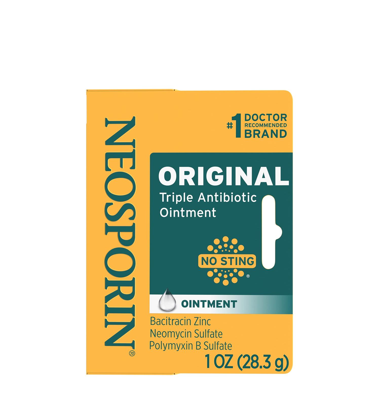 Neosporin Original First Aid Antibiotic Ointment - Wound Care Infection Protection & Scar Minimizer 1 oz for Minor Cuts Scrapes & Burns - Buy Online on GoSupps.com
