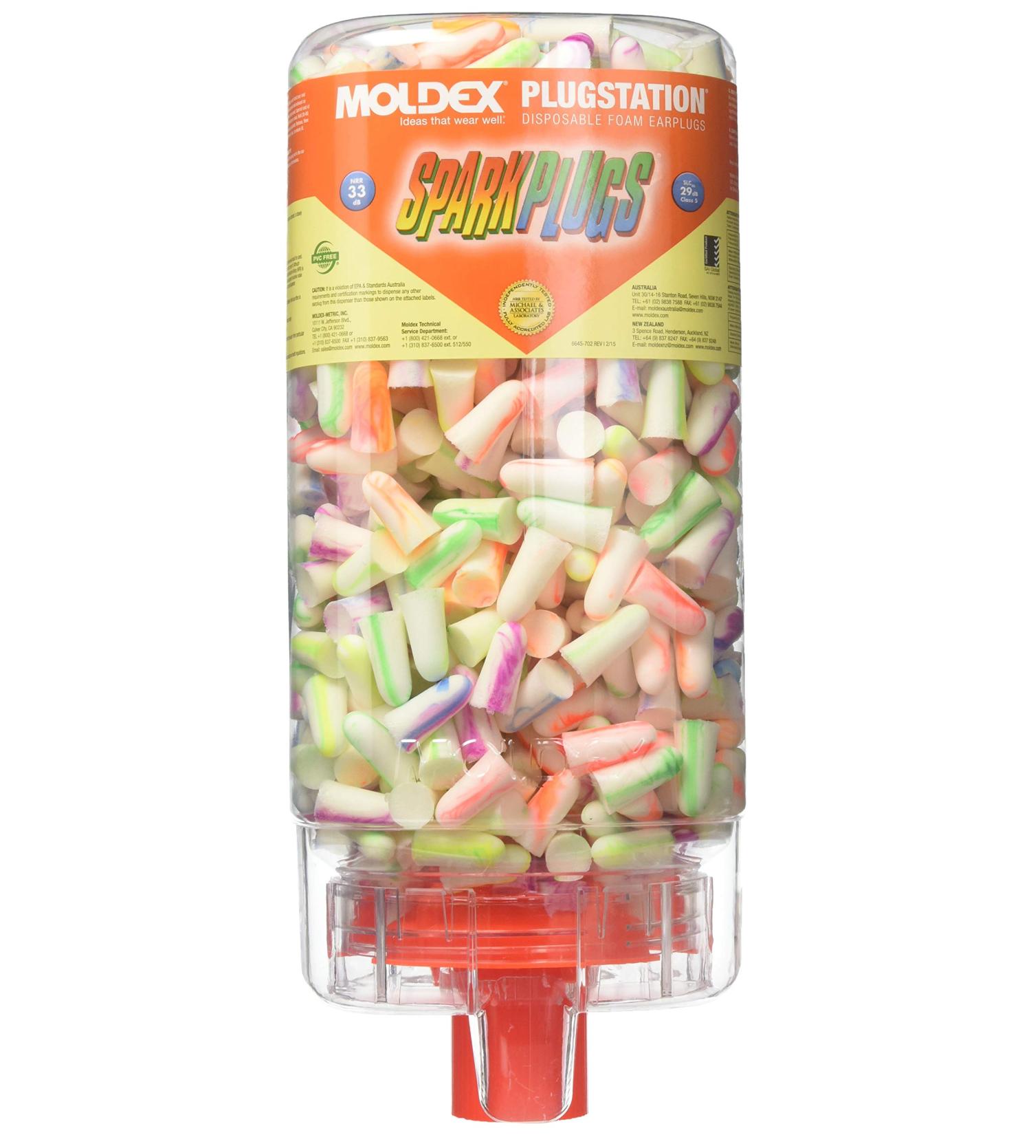 MOLDEX 6645 SparkPlugs Earplug Dispenser - Pack of 500 | Uncorded, Plug Station - Buy Online on GoSupps.com