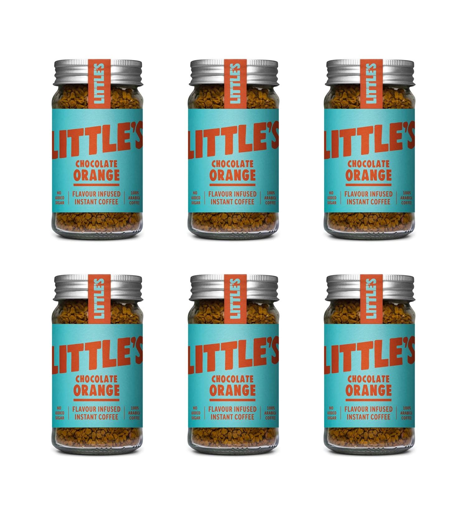 Little Chocolate Orange Café instantané aromatisé 50 g - Lot de 6