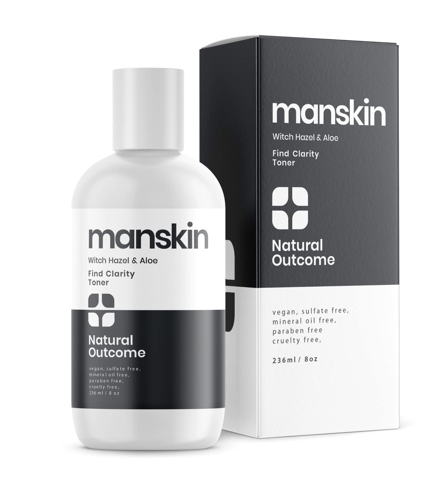 Natural Outcome Men's Facial Toner - Pore Cleansing Astringent with Witch Hazel & Aloe Vera | Enhances Complexion | For All Skin Types | 8 Oz - Buy Online on GoSupps.com