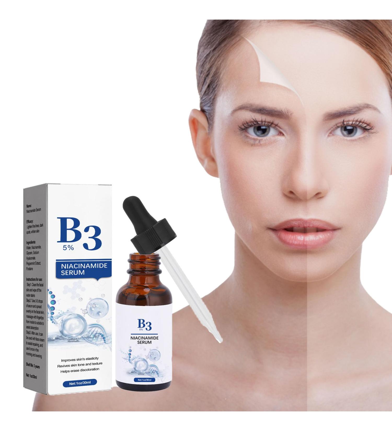 Nmbol Niacinamide Serum for Face Niacinamide Serum Anti-Aging Facial Essence Reines 5% Niacinamide Vitamin B3 & Hyaluronic Acid Pkin brightening essence for fading dark spots. - Buy Online on GoSupps.com