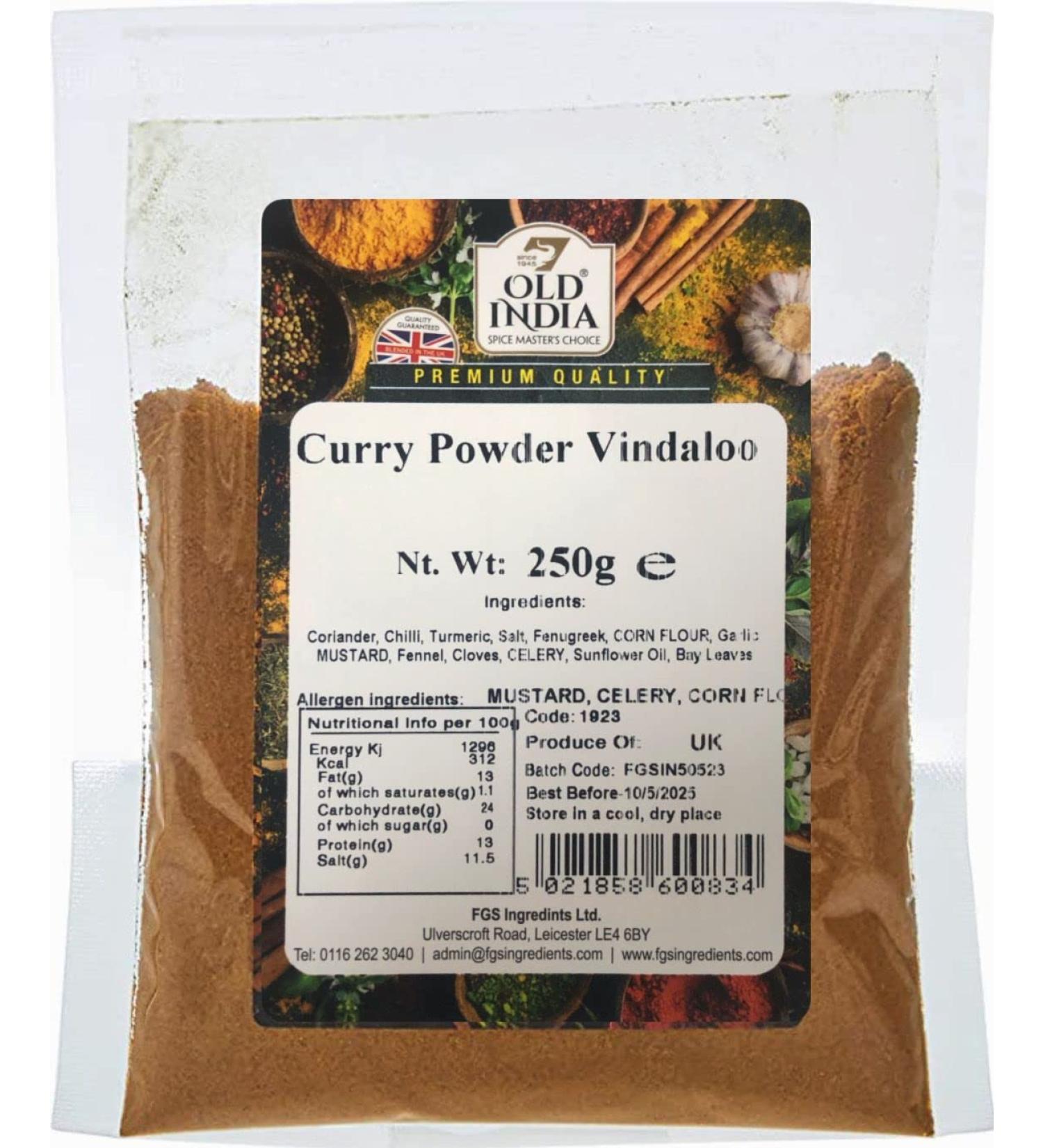 Old India Curry Powder Vindaloo 250g