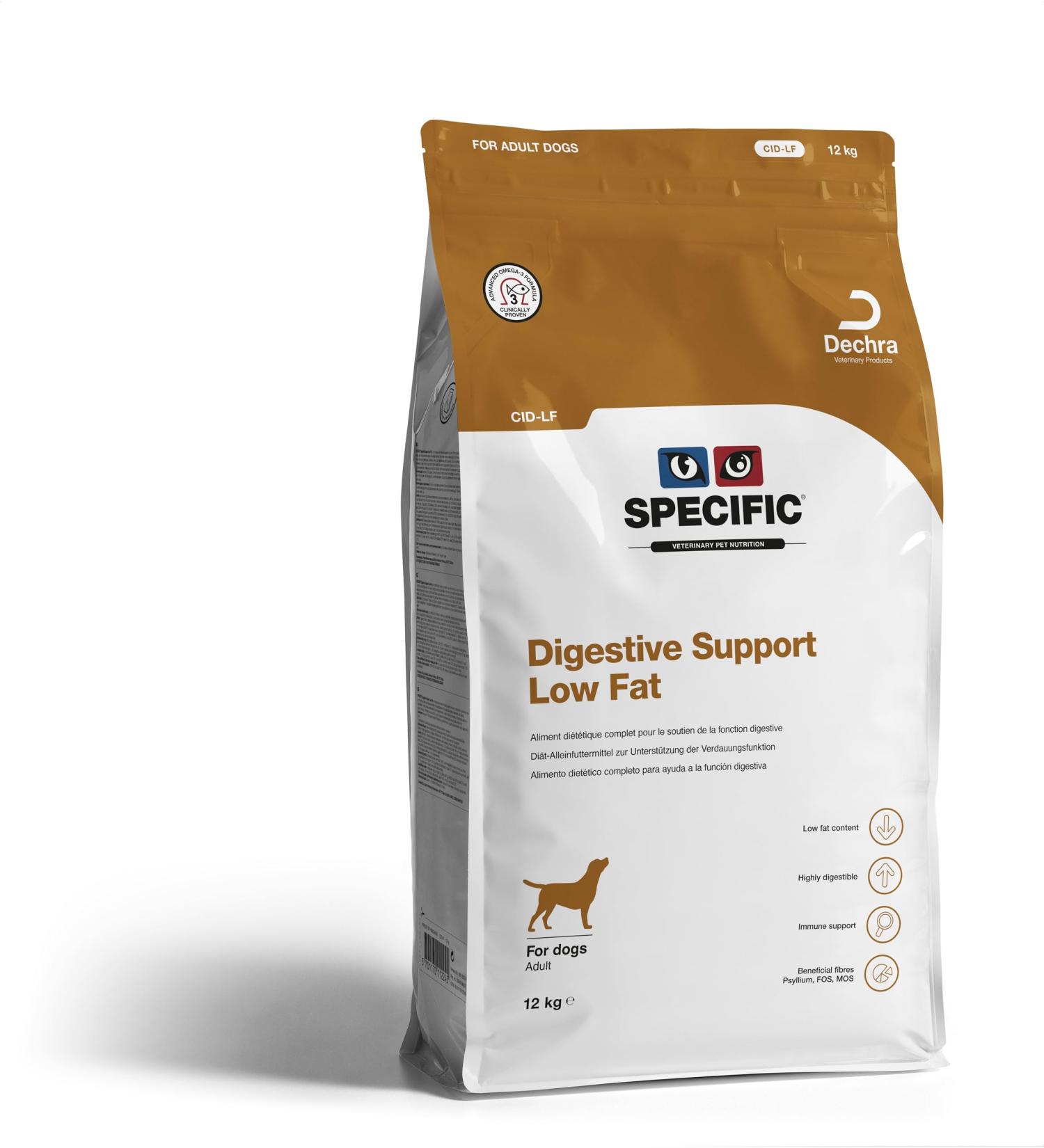 SPECIFIC Canine Adulte CID-LF Digestive Support Low Fat 12KG - Buy Online on GoSupps.com