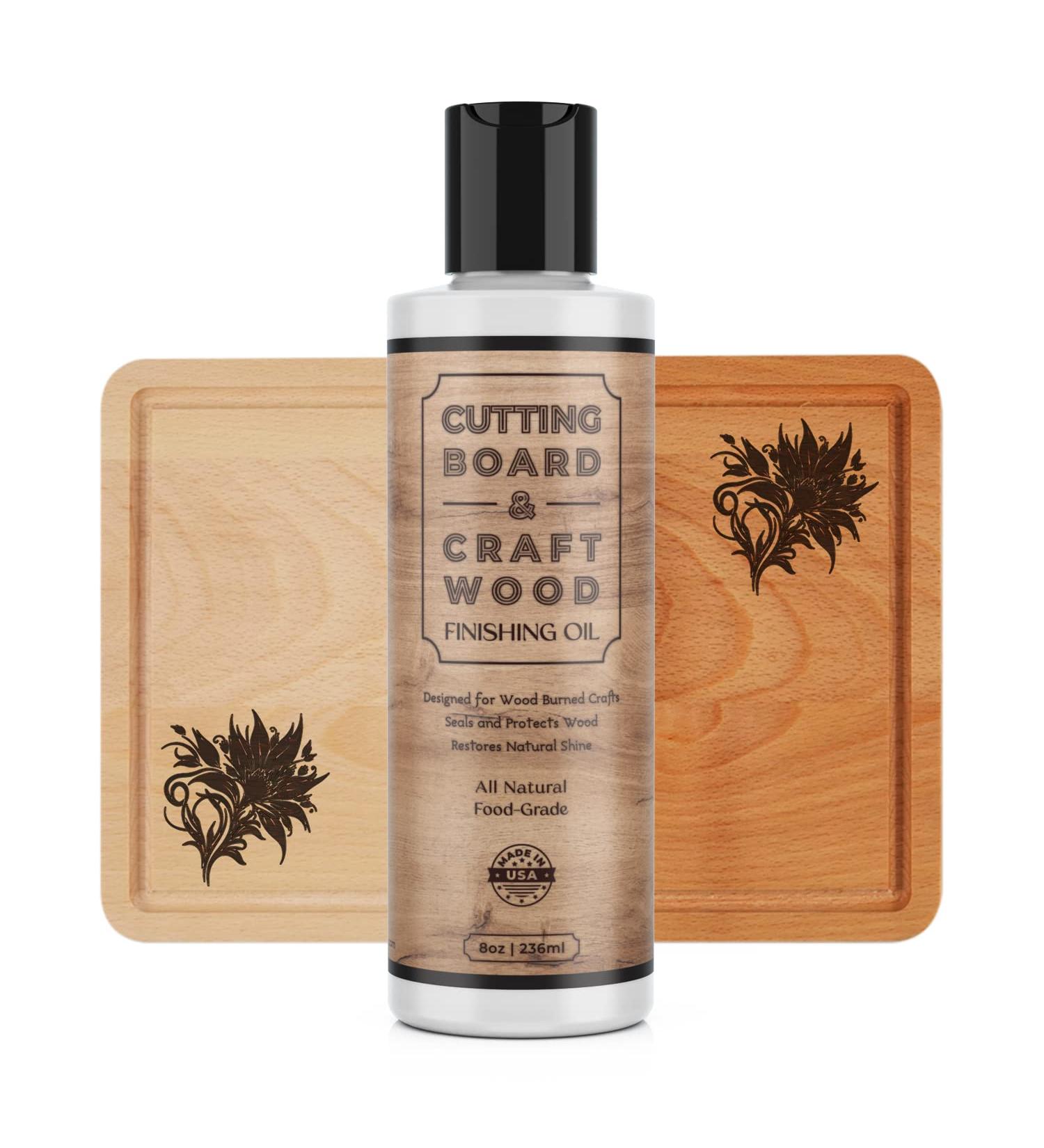 Craft Wood Finishing Oil & Conditioner - 8oz Food-Safe Citrus-Scented Oil for Cutting Boards & Kitchen Utensils - Made in USA - Buy Online on GoSupps.com