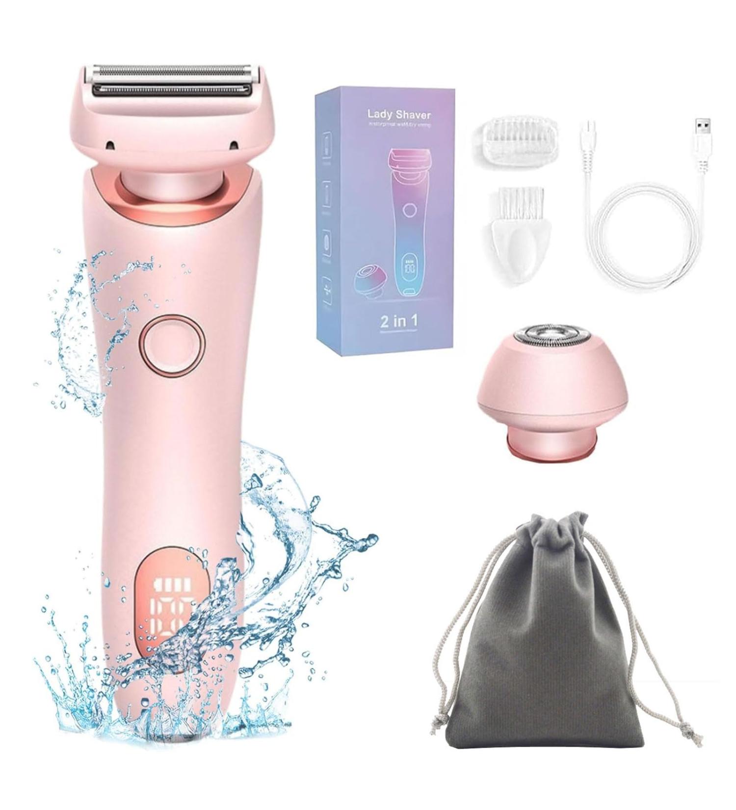 The Glide Pro 3.0 Razor Silk Glide Pro Shaver Gentle Nick-Free Shaving Ipx7 Dry Wet Dual Portable Wireless with Travel Storage Bag (Pink) - Buy Online on GoSupps.com