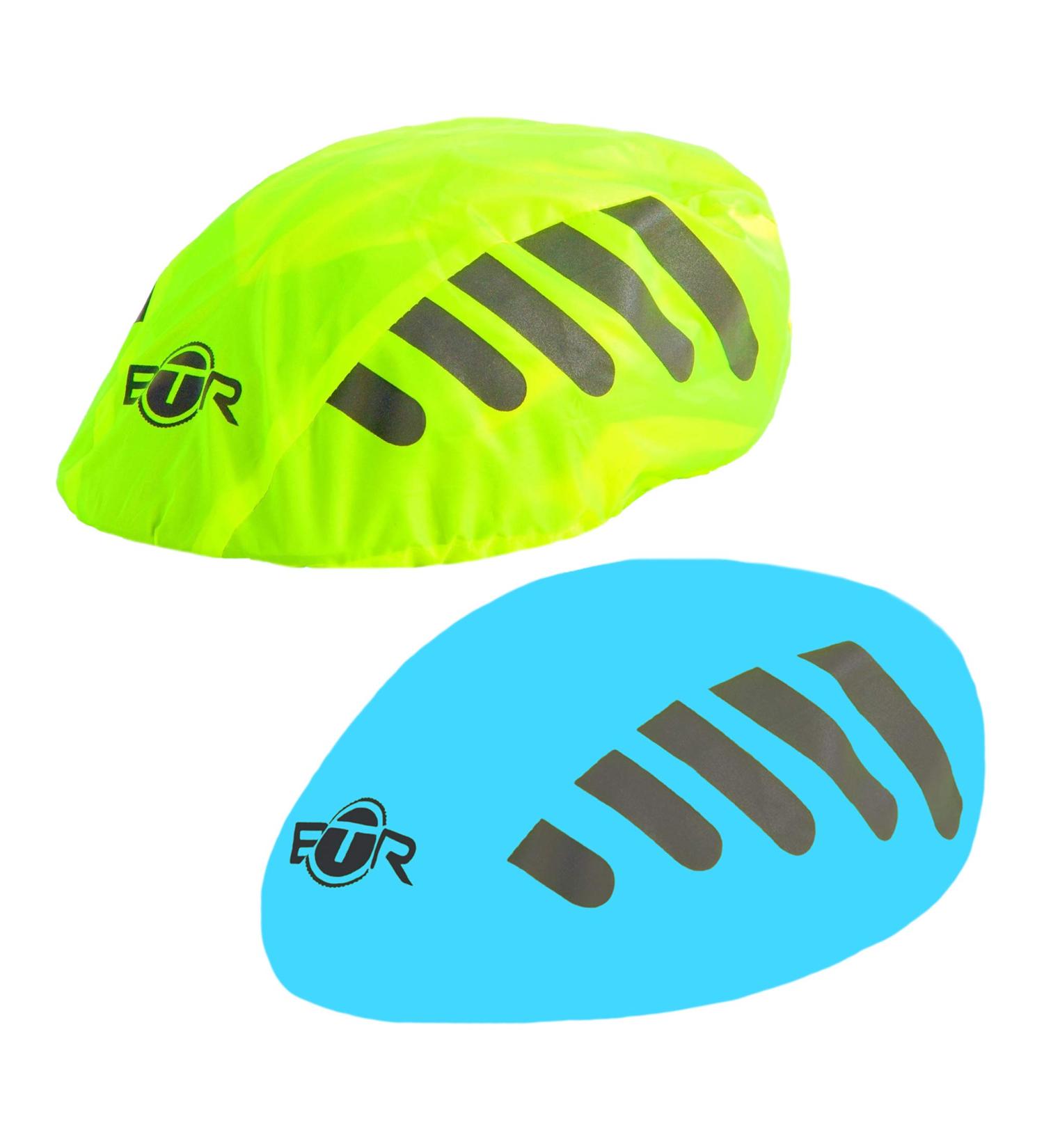 BTR Bicycle Helmet Rain Cover | Waterproof Helmet Covers (Yellow & Blue) | Set of 2 for Ultimate Protection - Buy Online on GoSupps.com
