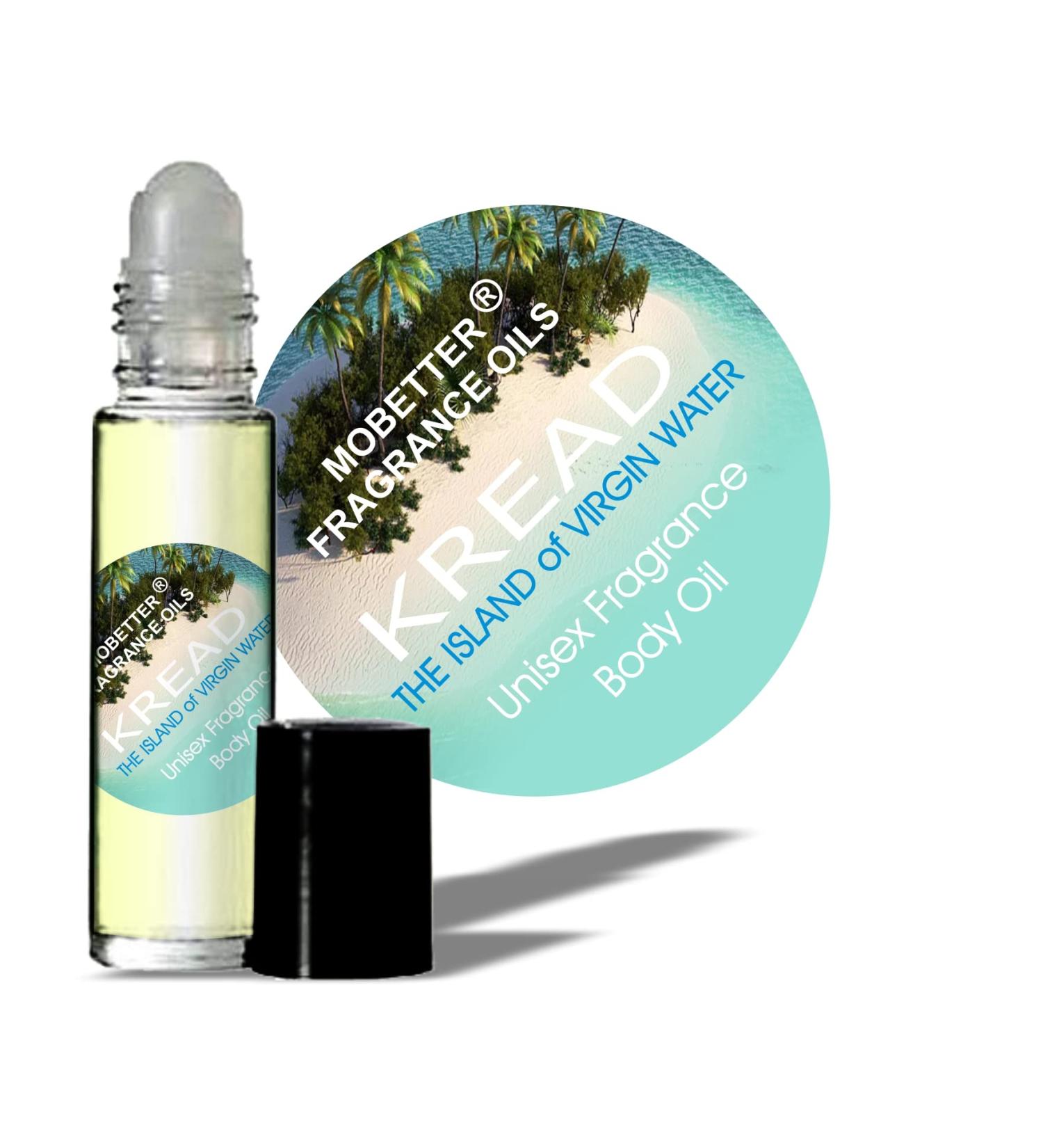 MOBETTER FRAGRANCE OILS Kread Island of Virgin Water Unisex Body Oil 1/3 oz roll on Glass Bottle