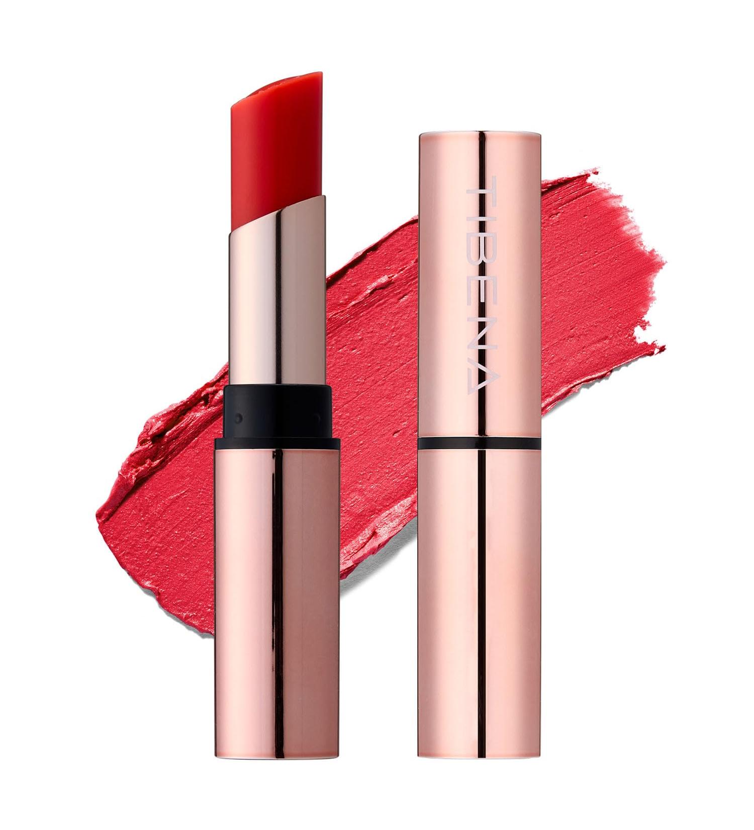 TIBENA lovey coral Glossy Moisture Lip Balm - Tinted Moisturizing Lip Balm for Dry Cracked Lips - Buy Online on GoSupps.com