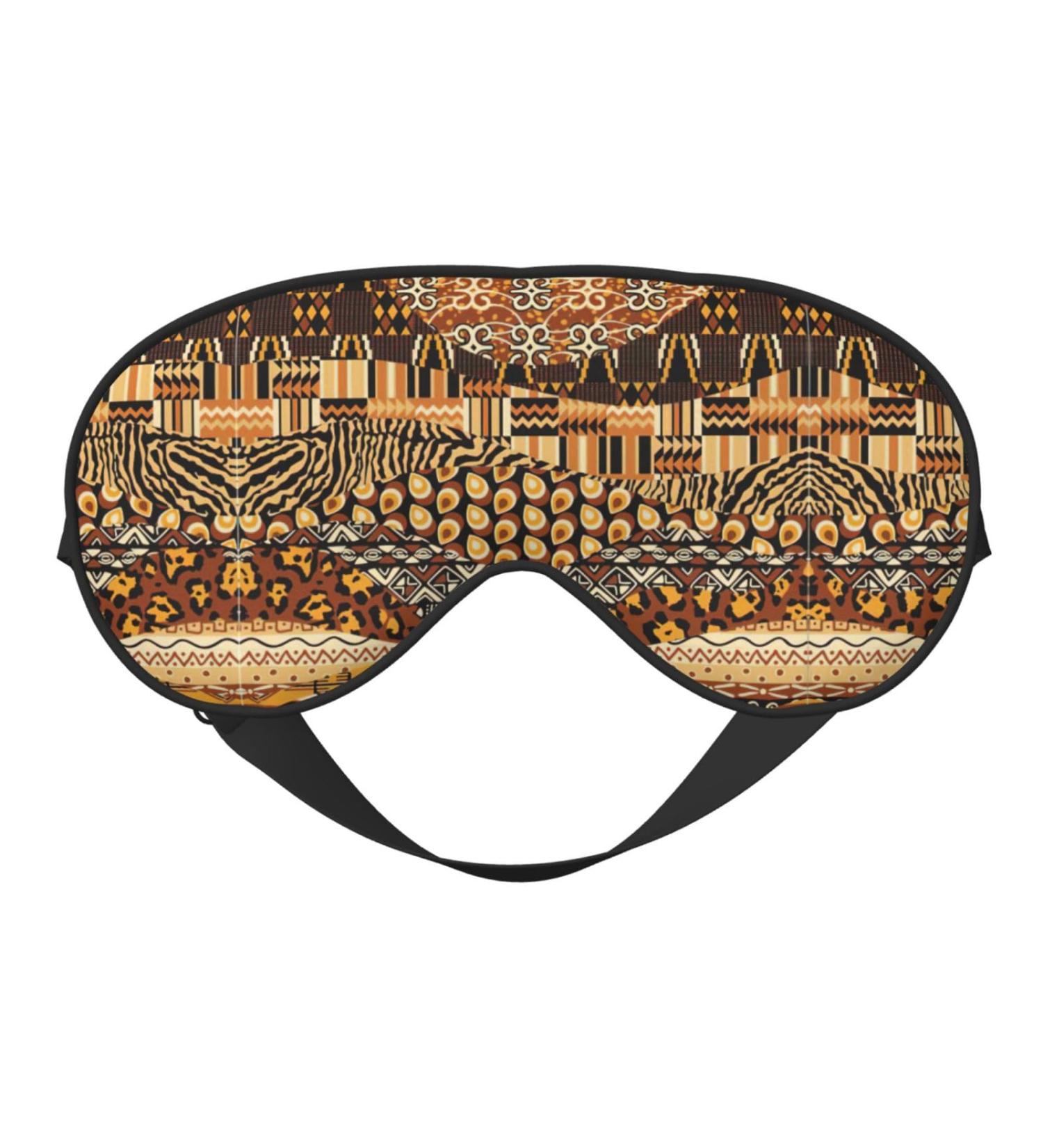 SSIMOO African Style Patchwork Eye Mask | Ultra-Soft Light-Blocking for Ultimate Comfort & Restful Sleep - Buy Online on GoSupps.com