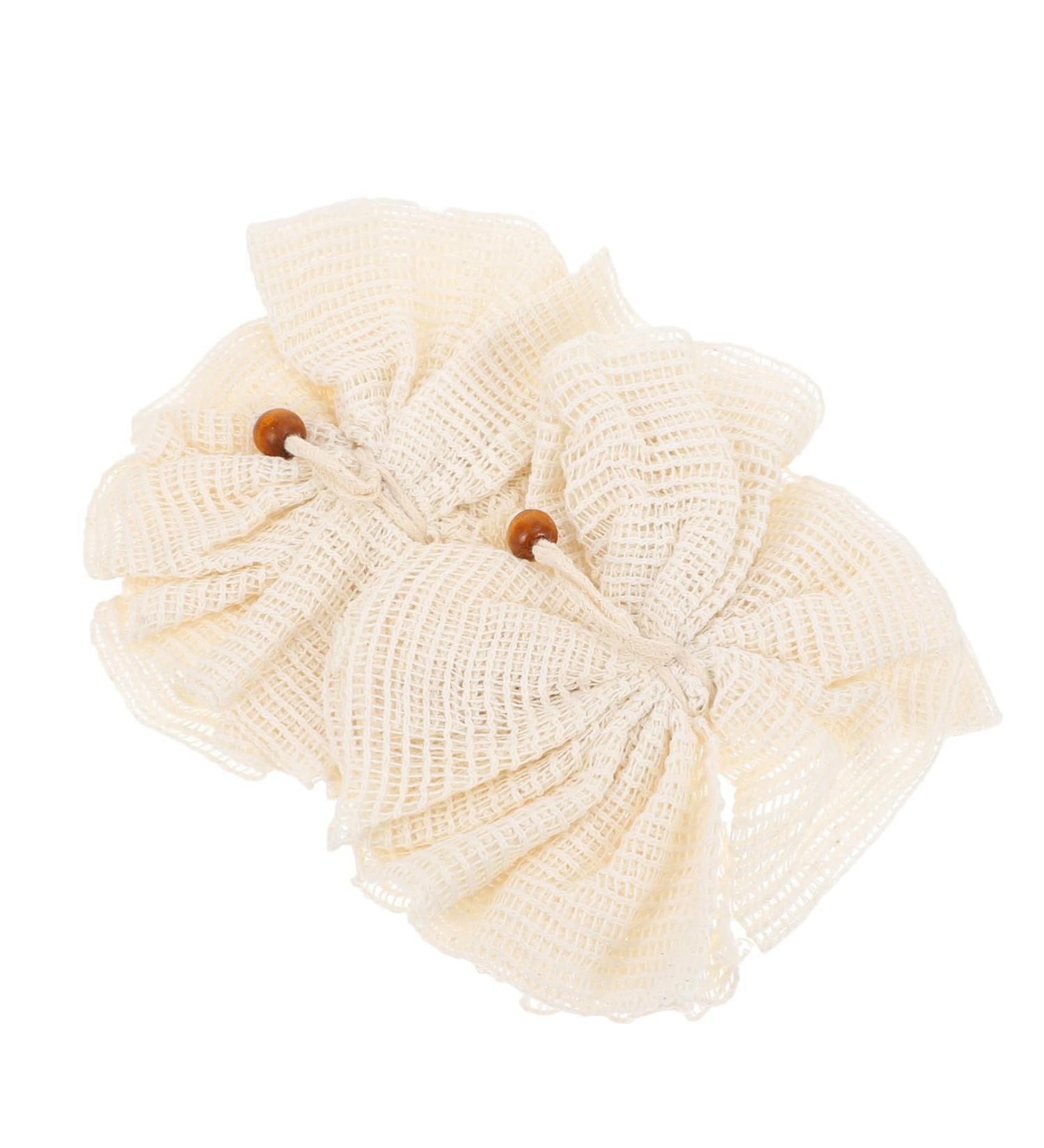 Angoily 2pcs Bath Flower Towel & Exfoliating Body Sponge - Soft Cotton Shower Wash Scrubber Balls for a Revitalizing Bath Experience - Buy Online on GoSupps.com