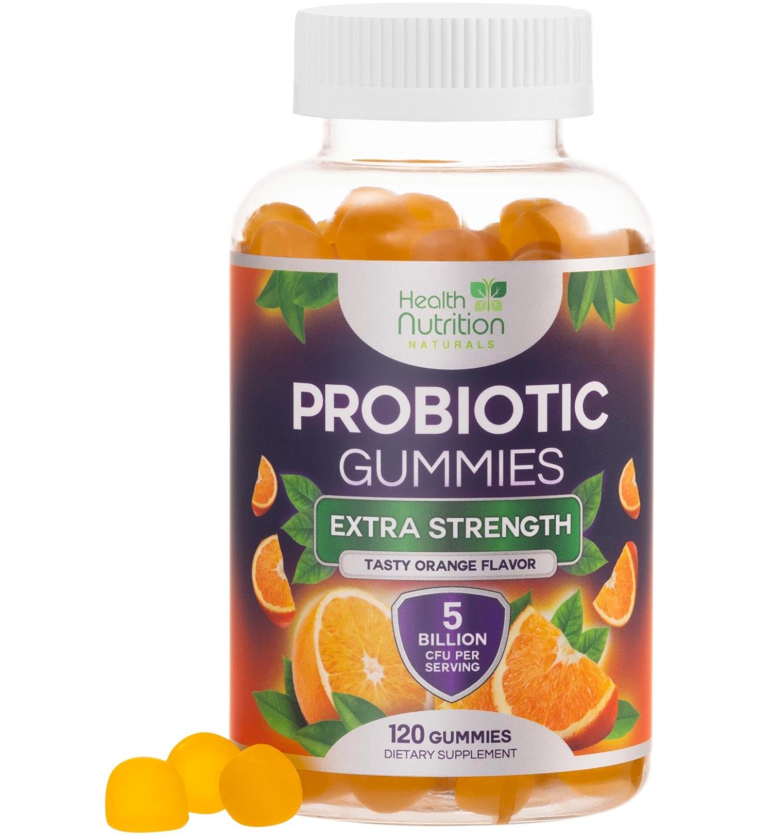 Probiotic Gummies 5 Billion CFU - Advanced Multi-Strain Probiotic Formula Immune Digestive & Gut Health Support Gummy for Women Men Kids Daily Probiotics Supplement Non-GMO Vegan 120 Gummies 120 Count (Pack of 1) - Buy Online on GoSupps.com