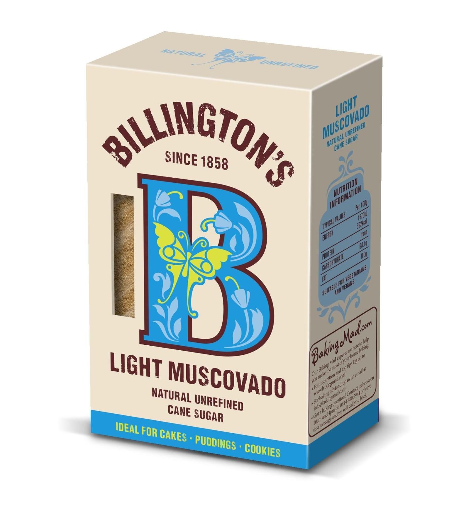 Billingtons Light Muscovado Sugar 2000g (Case of 4)