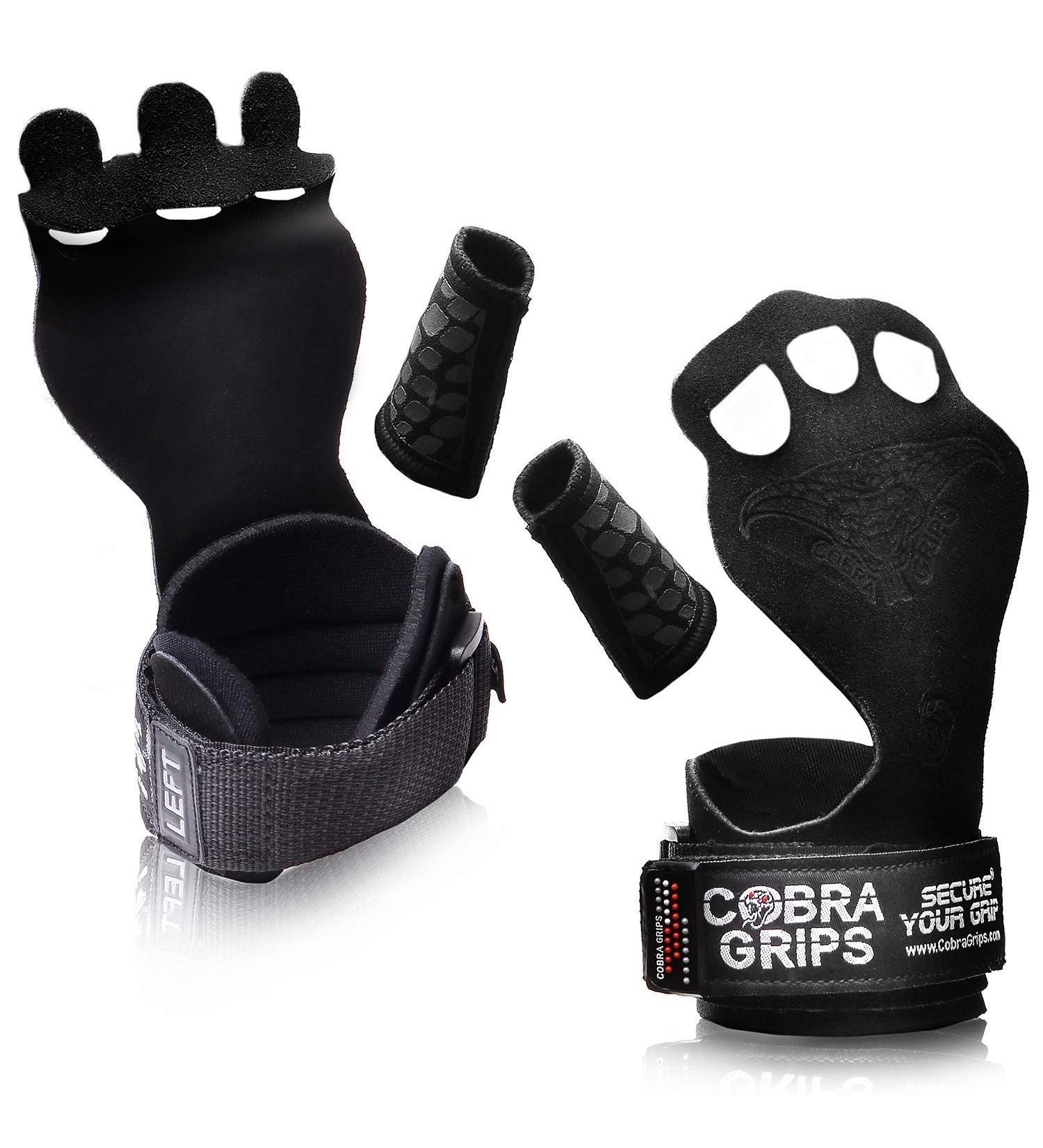 Cross Training Grips - Black Nubuck Leather, Small 3.75-4.25 - Prevent Blisters & Callouses During Pullups and Weight Lifting - Buy Online on GoSupps.com