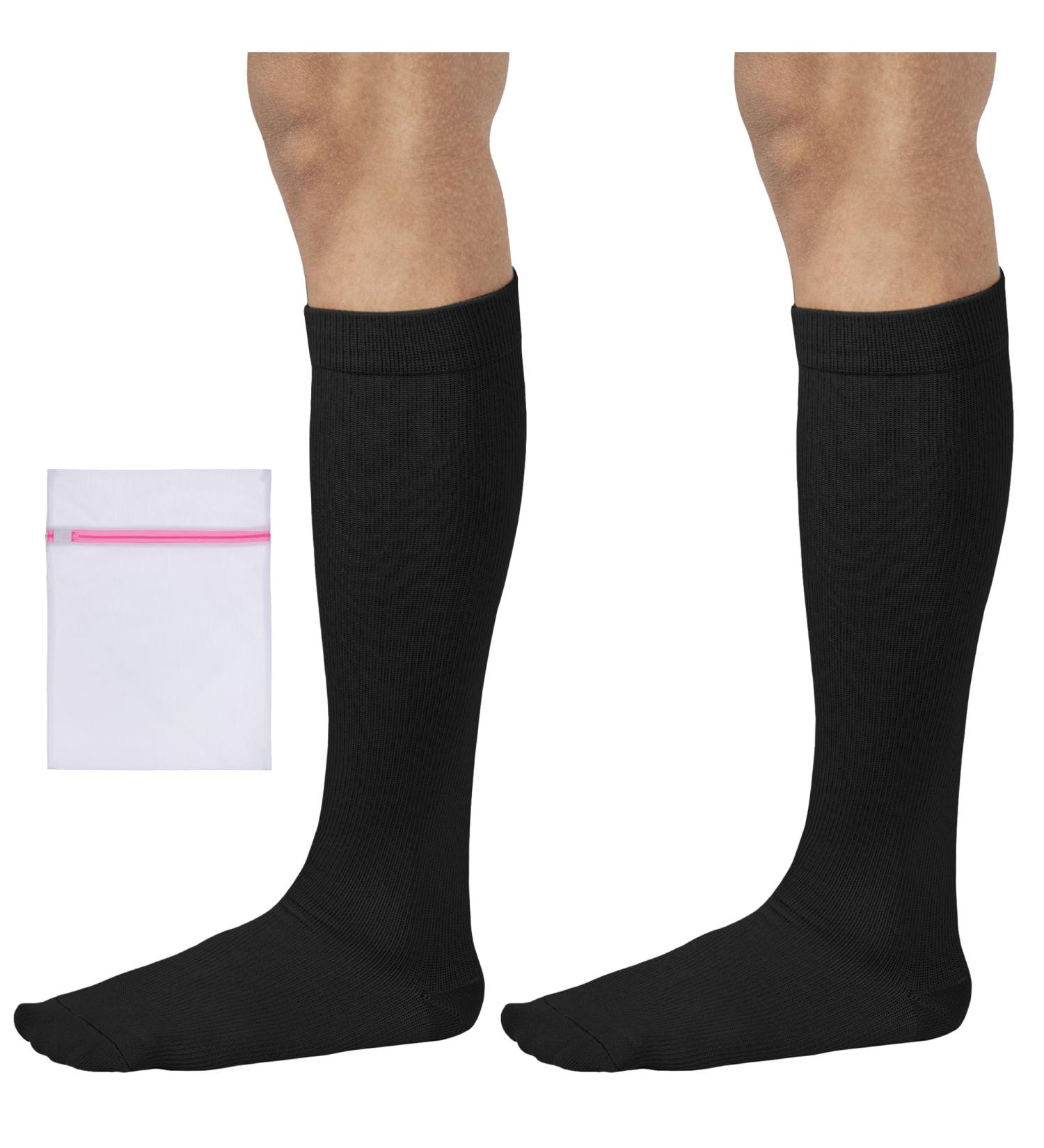360 RELIEF - Flight Compression Socks Supports | Blood Circulation Travel Work S-M 2Pairs-Black - Buy Online on GoSupps.com