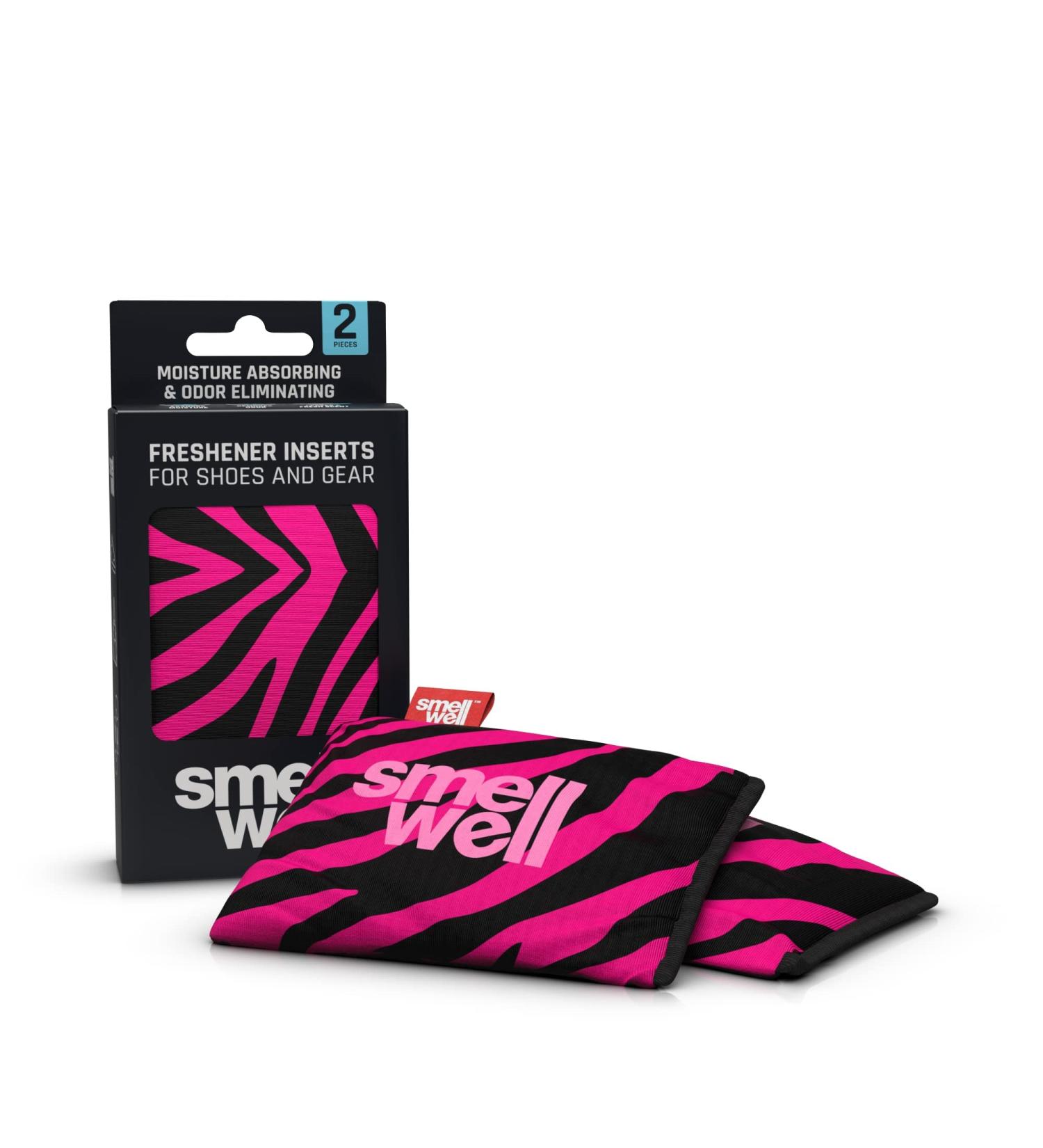 SmellWell Odour Eliminating Air Purifying Bags (2 Pack | 100g) Activated Bamboo Charcoal Air Freshener for use from Gym to Car to Home (Pink Zebra Original) Pink Zebra 2 count (Pack of 1) - Buy Online on GoSupps.com