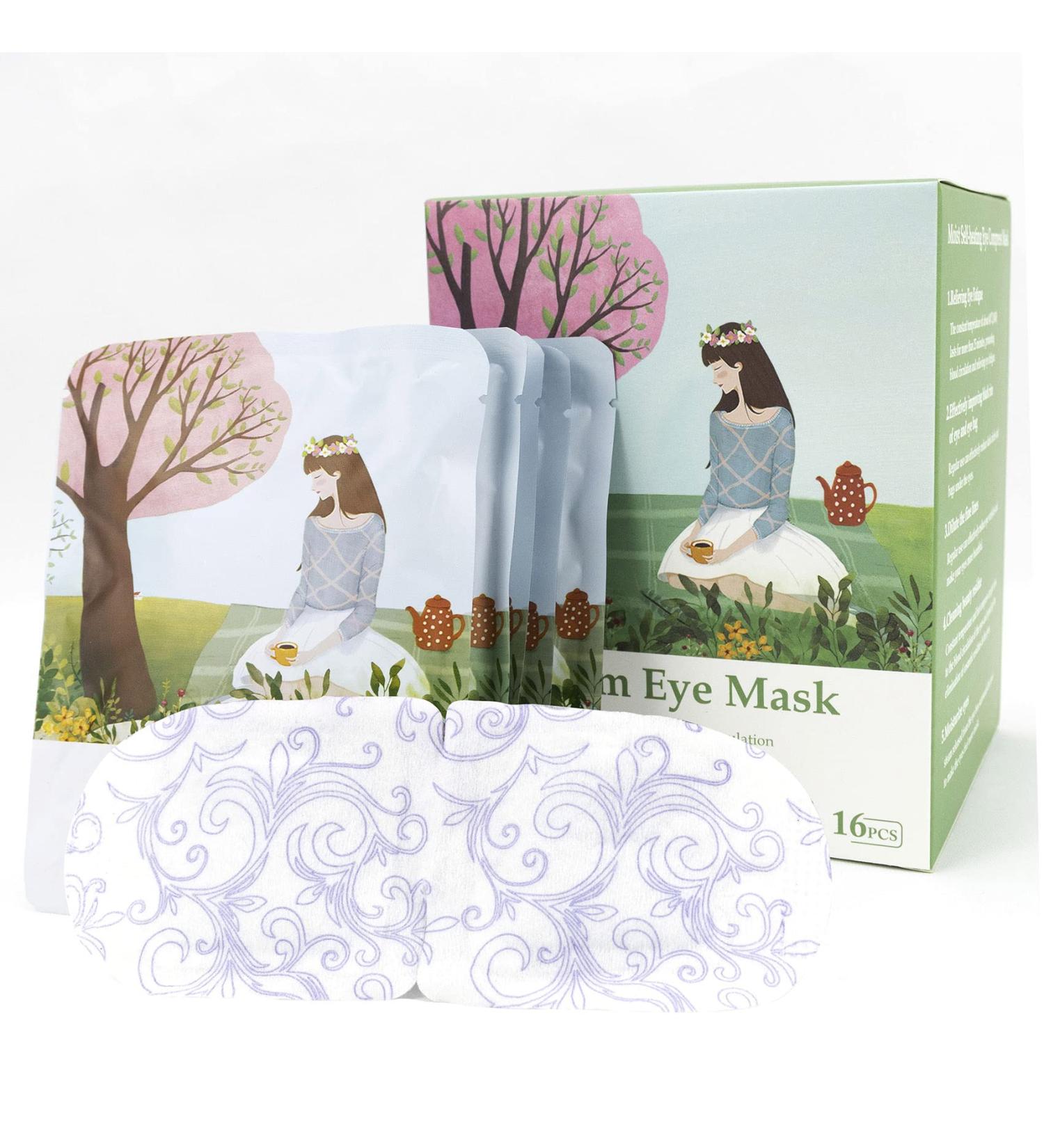 MEECI 16-Pack Steam Eye Mask for Sleeping and Dry Eyes - Disposable Warm Compress Masks for Dark Circles and Puffiness Relief - Soothing Eye Care Pads - Unscented - Buy Online on GoSupps.com