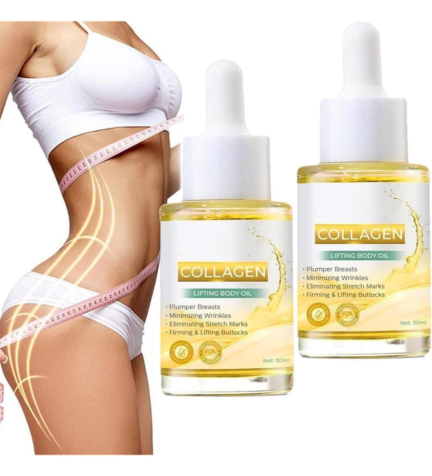 Collagen Lifting Body Oil Anti-Aging Collagen Serum Nourishing and Firming Body Oil for Bust and Buttocks Collagen Oil for Firming Skin Reduces Fine Lines and - Buy Online on GoSupps.com