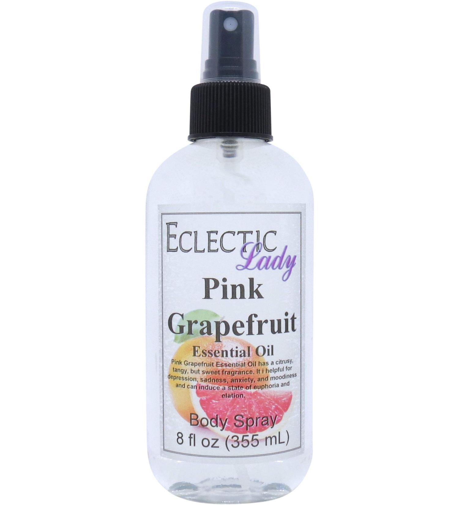 Pink Grapefruit Essential Oil Body Spray 8 ounces Body Mist for Women with Clean Light & Gentle Fragrance Long Lasting Perfume with Comforting Scent for Men & Women Cologne with Soft Subtle 8 Fluid Ounces - Buy Online on GoSupps.com