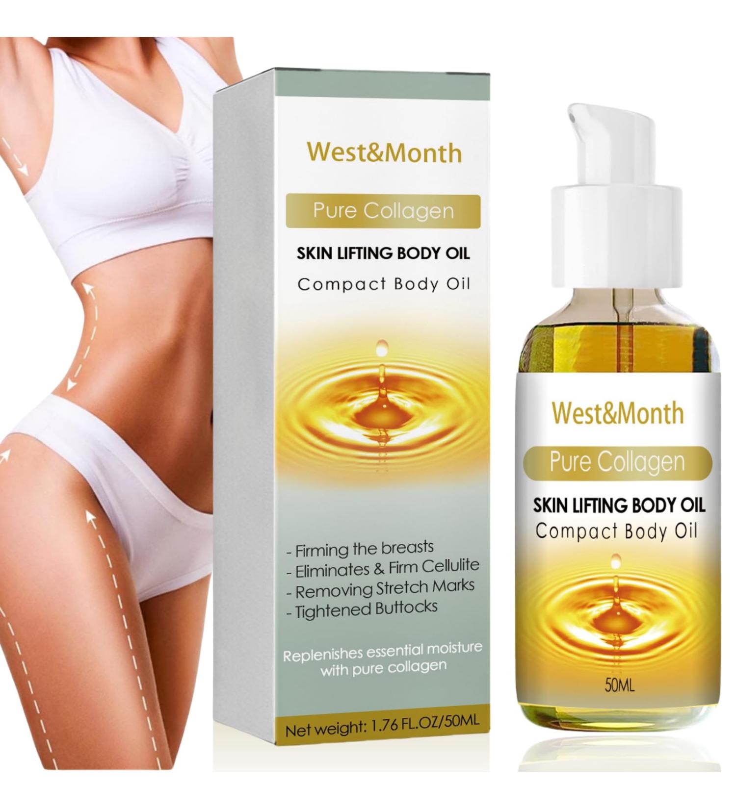 Collagen Fibrillar Oil Firming Body Oil Compact Body Oil Body Oil for Women Skin Lifting Body Oil Skin Firming Body Cream Beauty Women Collagen Lifting Body Oil Collagen Body Lotion Body Treatment Oil - Buy Online on GoSupps.com