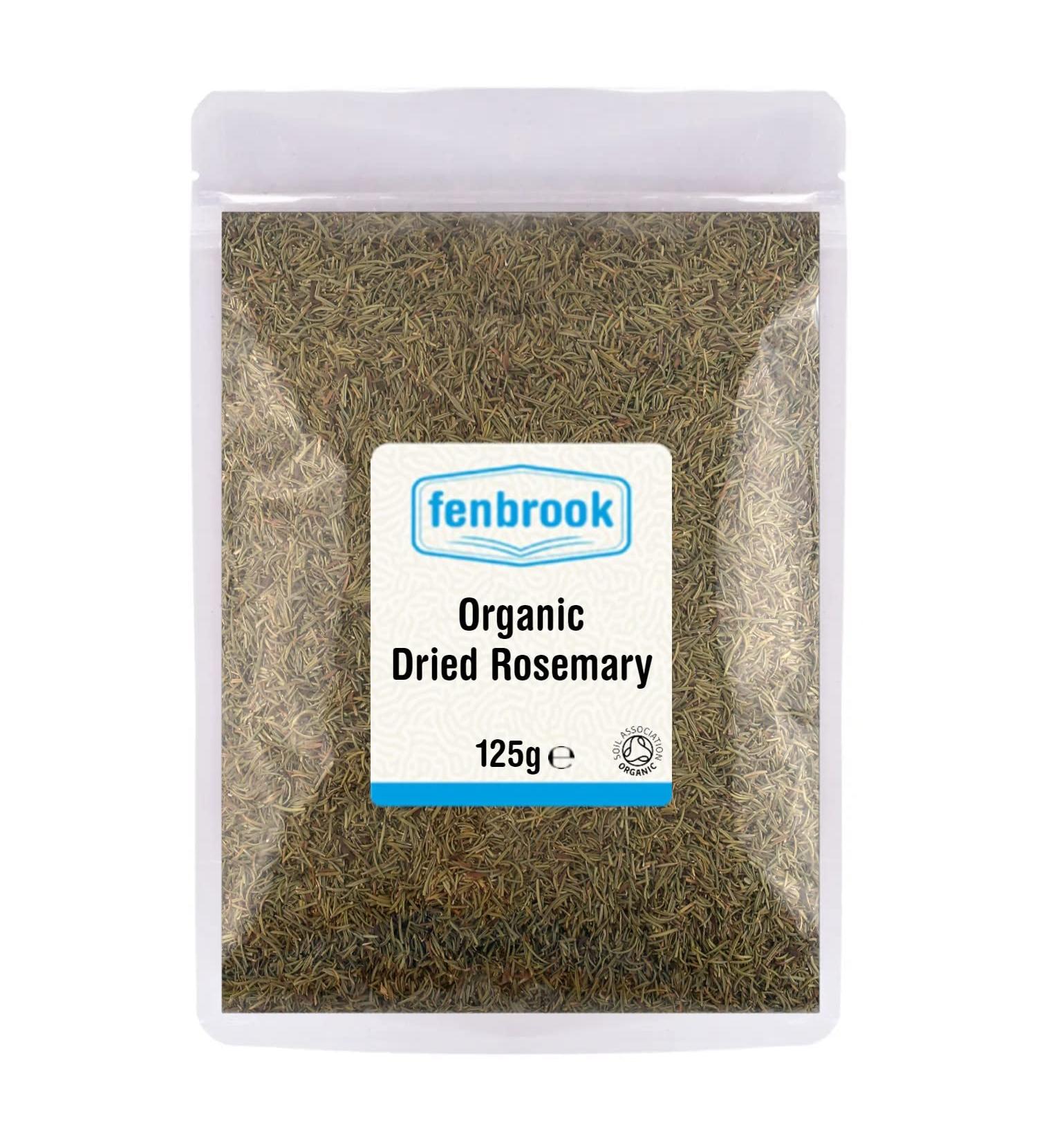 Certified Organic 125g Dried Rosemary by Fenbrook Organic - Buy Online on GoSupps.com