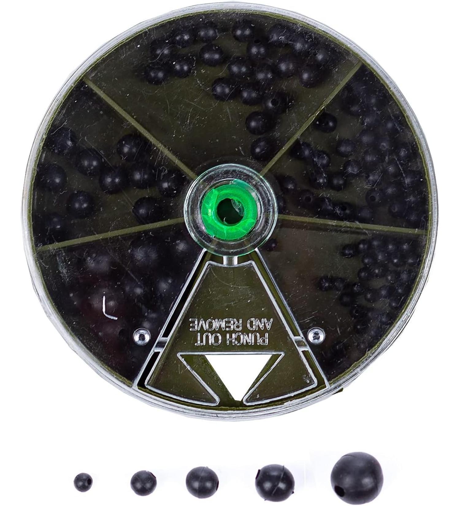 Zite Fishing Rubber Beads Assortment - 100 Pieces Stopper Beads Set for Line Fishing (2-8mm) - High-Quality International Shipping - Buy Online on GoSupps.com