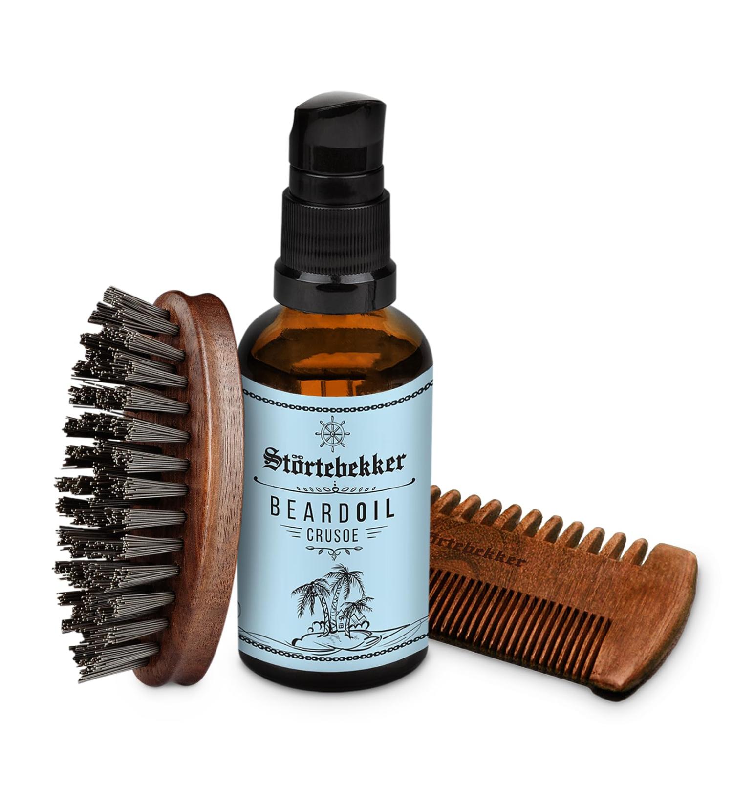 St rtebekker Premium Beard Care Set for Men - Beard Oil Comb & Brush - Daily Care Gift Idea - Made in Germany - Buy Online on GoSupps.com