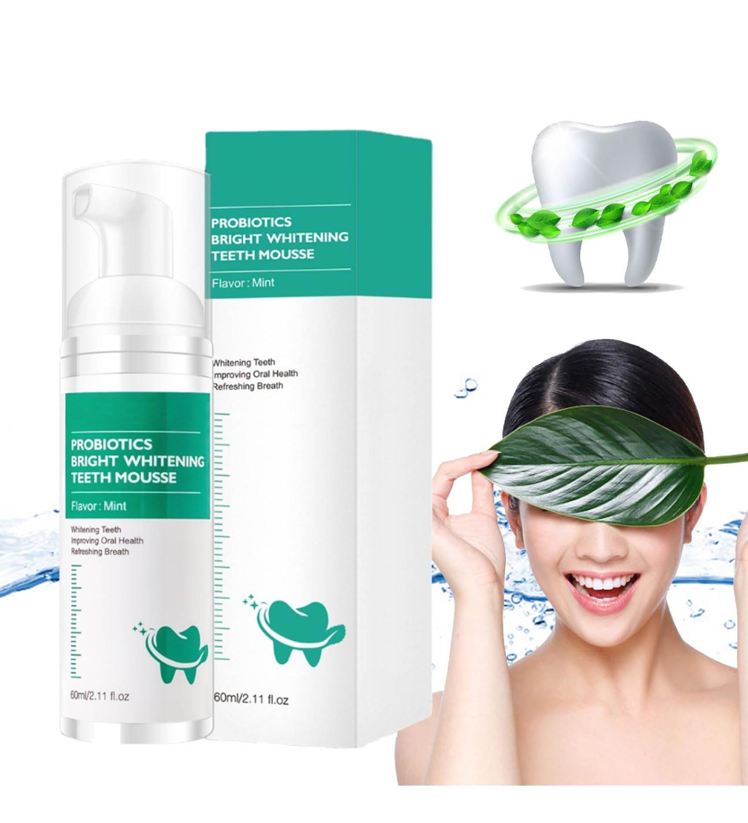 Probiotics Bright Whitening Teeth Mousse | Oral Repair Treatment & Gum Repair Foam - 1PC - Buy Online on GoSupps.com