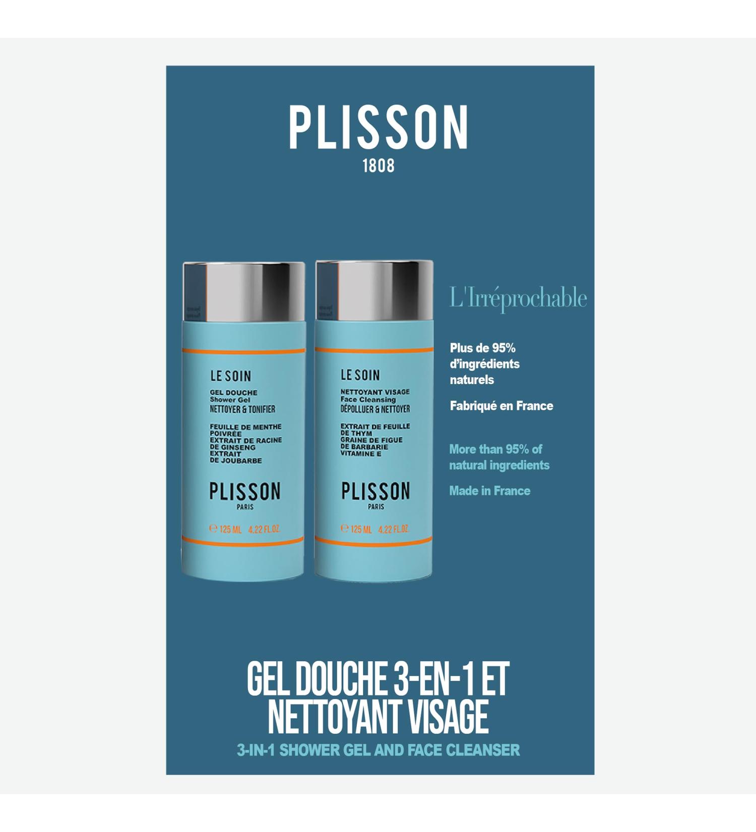 PLISSON L'Irreproxable: Shower Gel + Face Cleanser