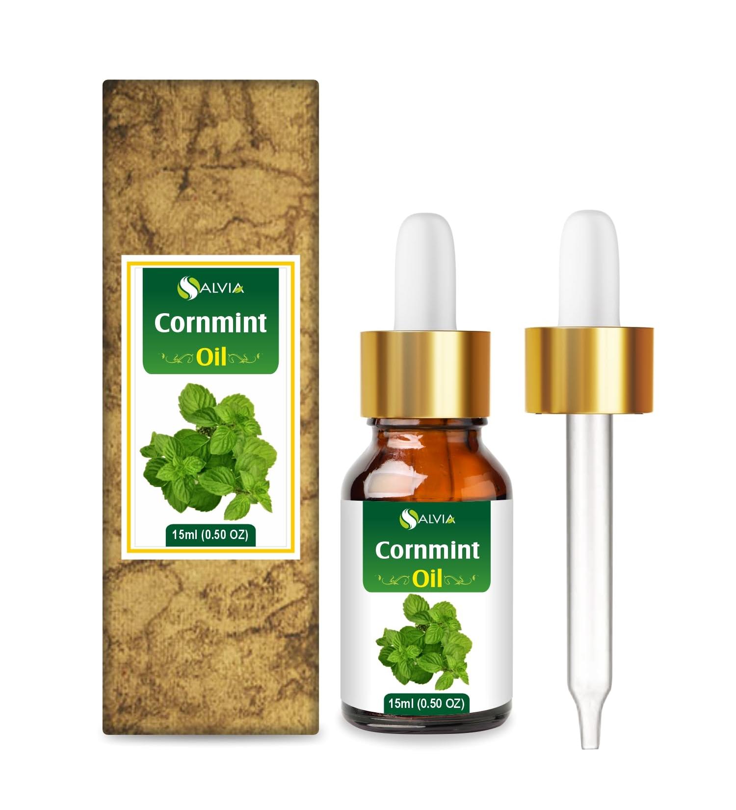 Buy 100% Natural Salvia Cornmint Oil (Mentha arvensis) - Pure Undiluted Essential Oil (15ml with Dropper) for International Shipping - Buy Online on GoSupps.com