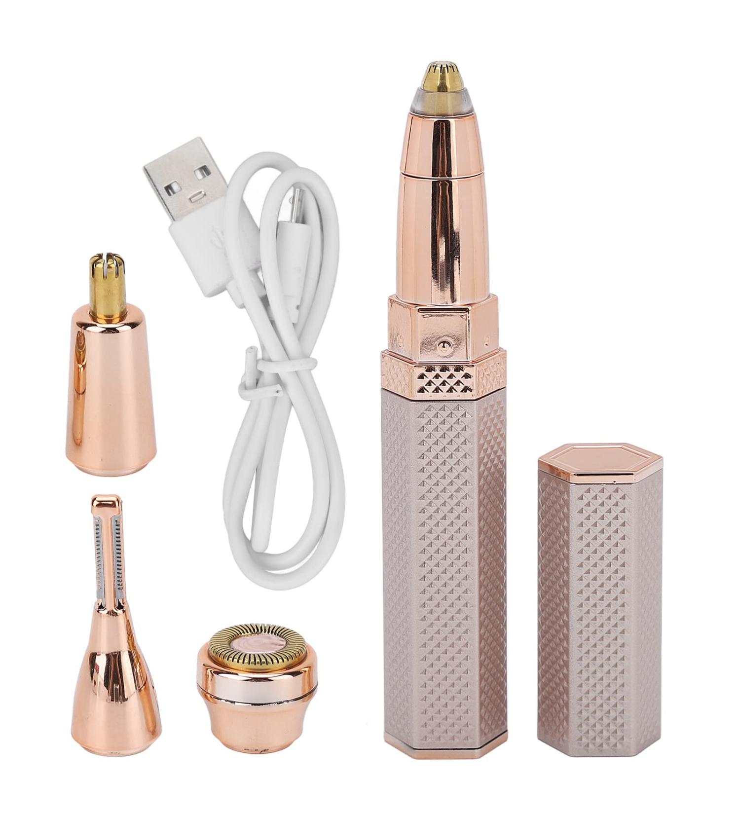 Electric Eyebrow Trimmer | Waterproof 4 in 1 Hair Remover for Face Lips Armpits Legs - Perfect for Men & Women - Buy Online on GoSupps.com