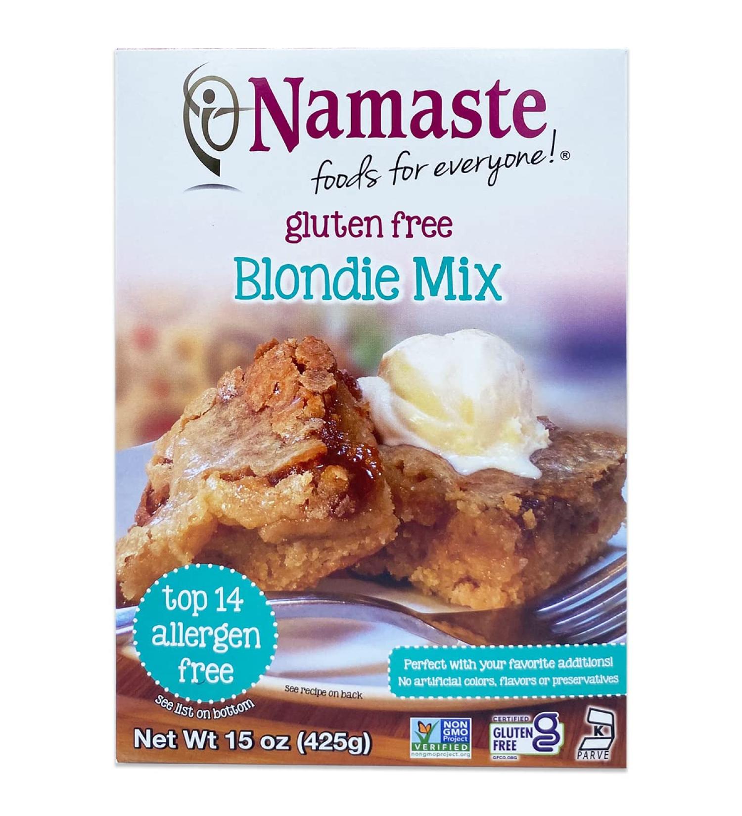 Namaste Foods Gluten Free Blondie Mix 15 oz - Pack of 6 | Delicious & Easy to Make - Buy Online on GoSupps.com