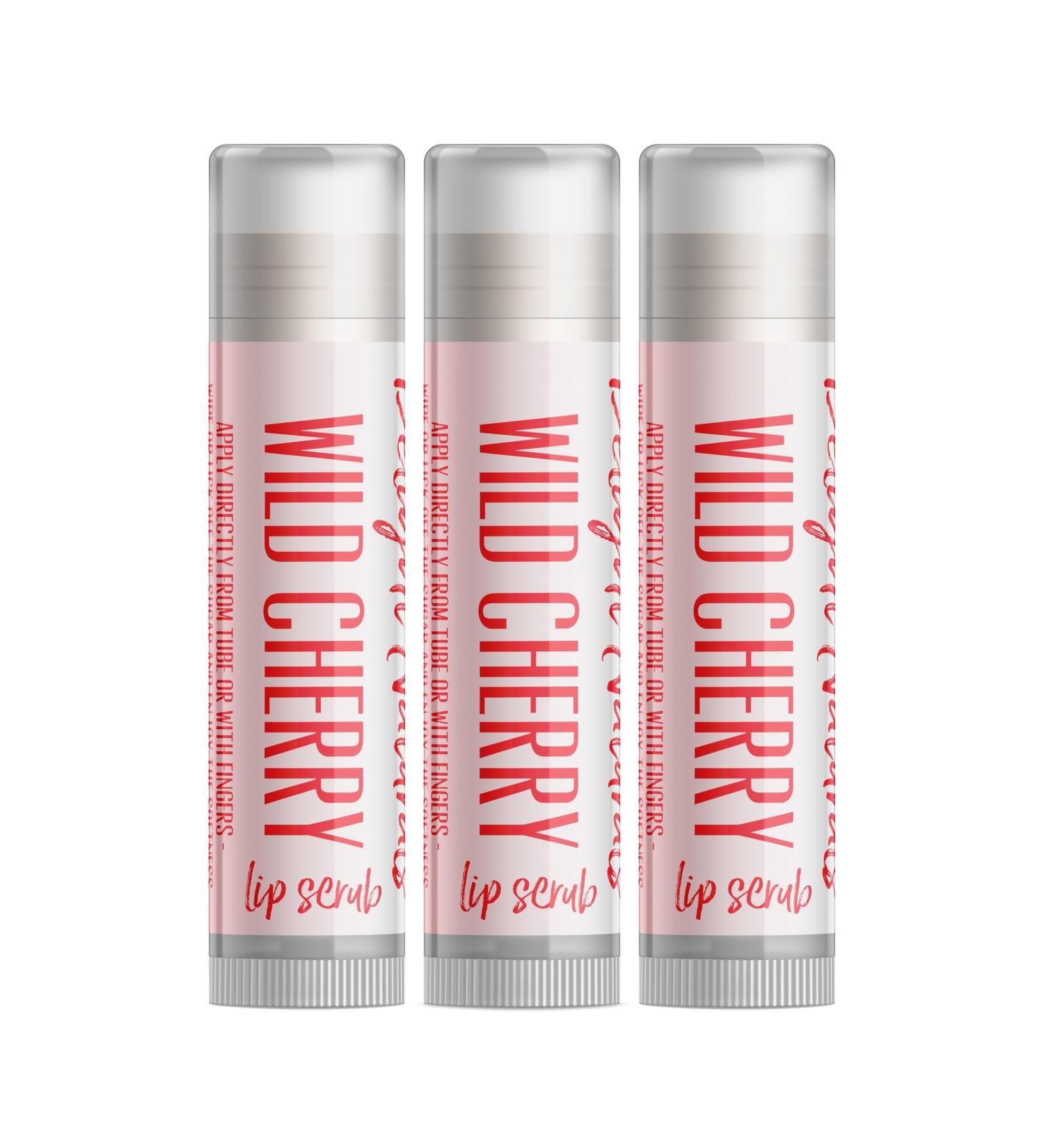 Buy Wild Cherry Sugar Lip Scrub - Set of Three | Exfoliating Lip Care | International Shipping - Buy Online on GoSupps.com