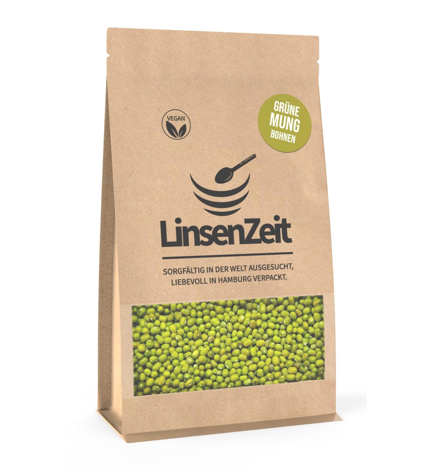 Buy Premium Green Mung Beans 600g - Natural Vegan Additive-Free Lentil Time High-Quality Mung Beans for International Shipping - Buy Online on GoSupps.com