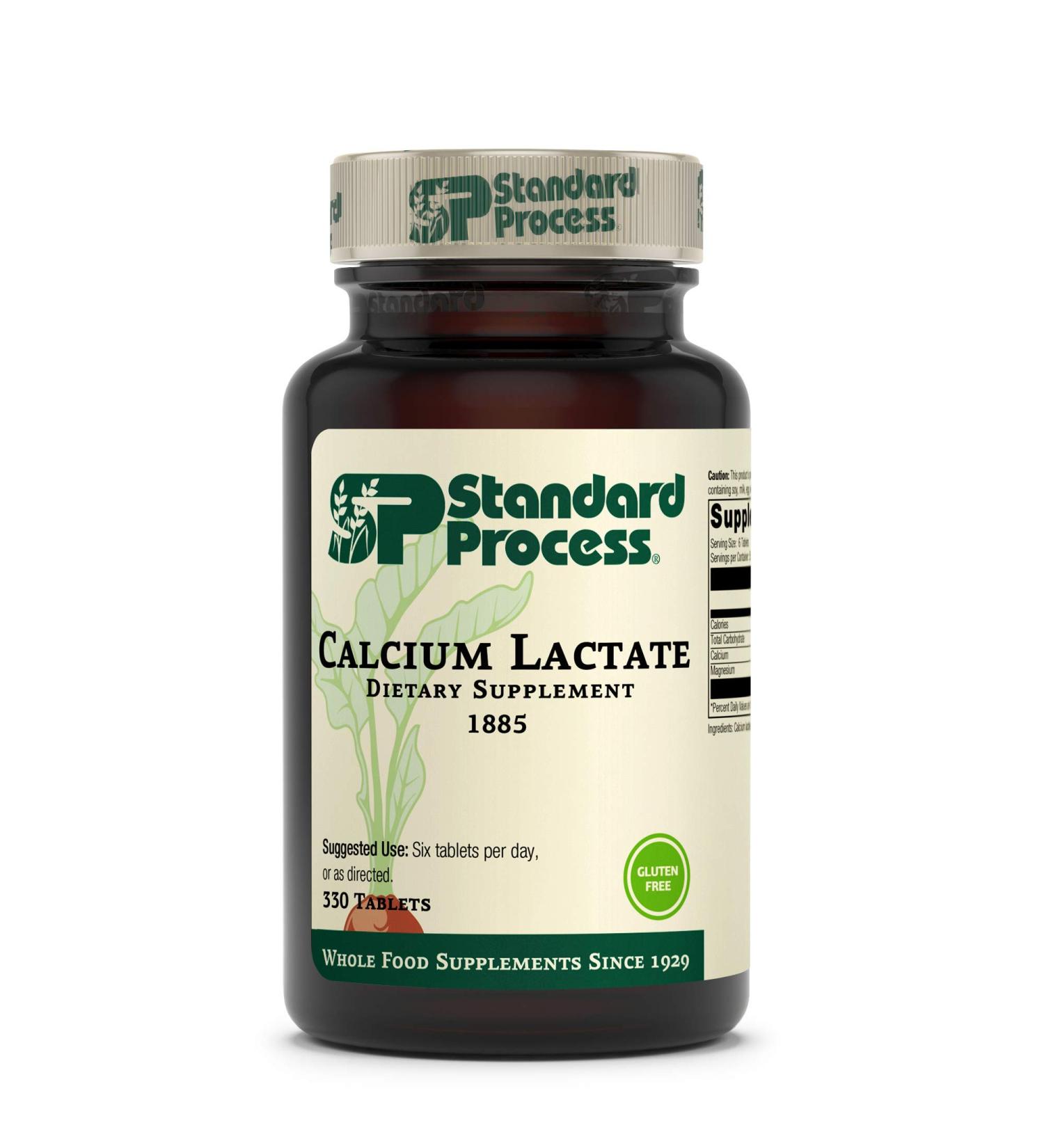 Standard Process Calcium Lactate - Immune & Bone Support Supplement - 330 Pink Tablets - Buy Online on GoSupps.com
